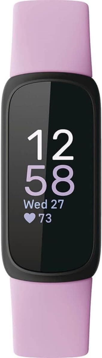 Fitbit Inspire 3 Health &amp;-Fitness-Tracker with Stress Management, Workout Intensity, Sleep Tracking, 24/7 Heart Rate and more, Lilac Bliss/Black, One Size (S &amp; L Bands Included) : Sports &amp; Outdoors thumbnail 2