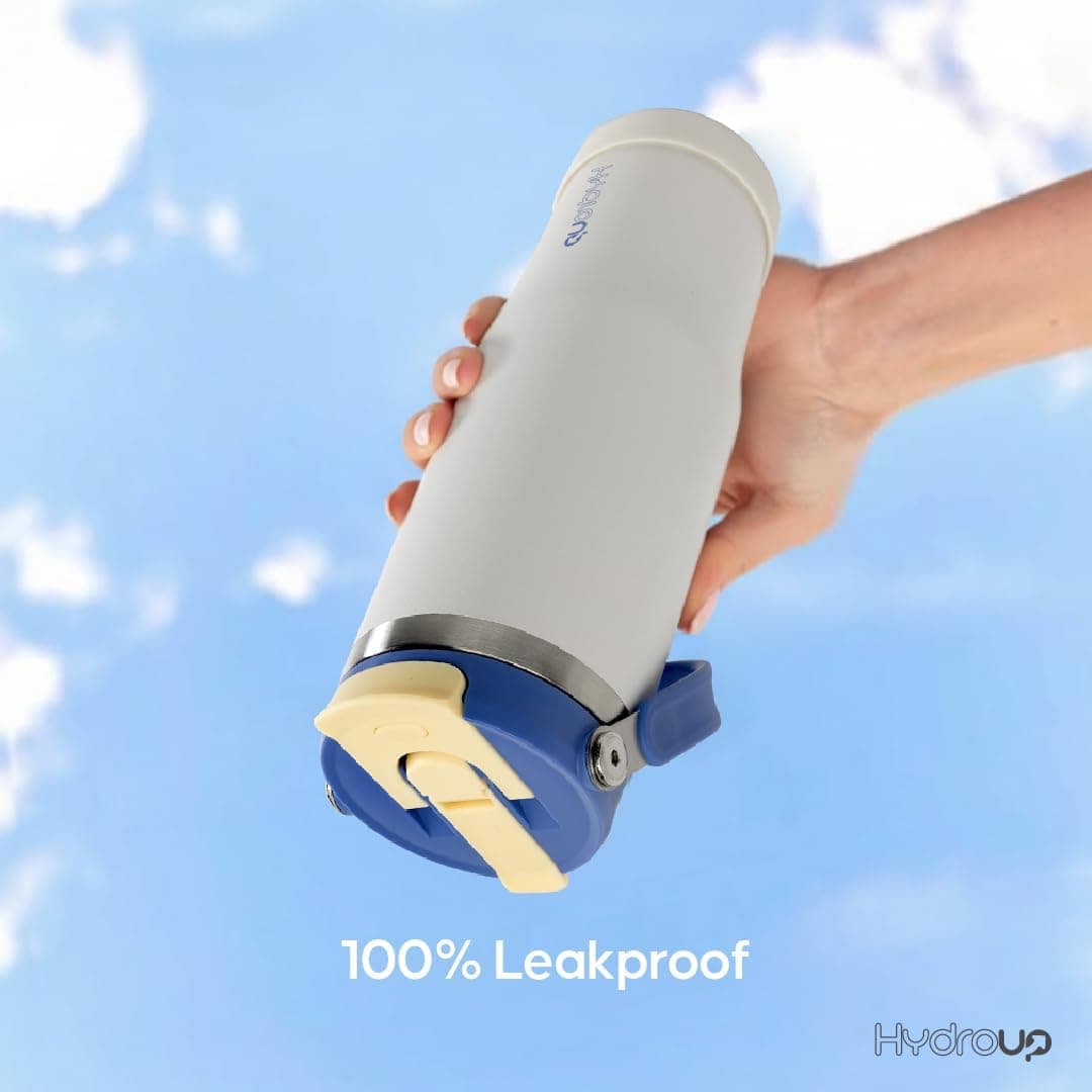 Hydroup Sport Tumbler 32oz Stainless Steel Water Bottle, Vacuum Insulated with 2-in-1 Lid (Straw &amp; Spout), Leak-Proof Reusable Travel Mug for Hot and Cold Drinks: Home &amp; Kitchen thumbnail 3