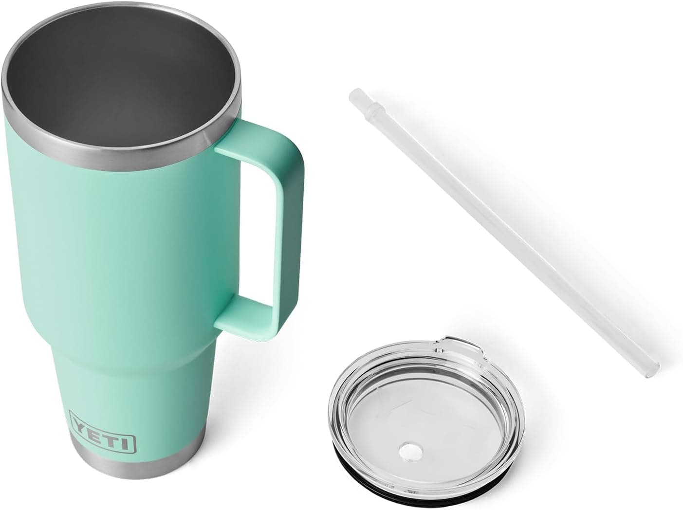 YETI Rambler 42 oz Tumbler with Handle and Straw Lid - Seafoam thumbnail 5