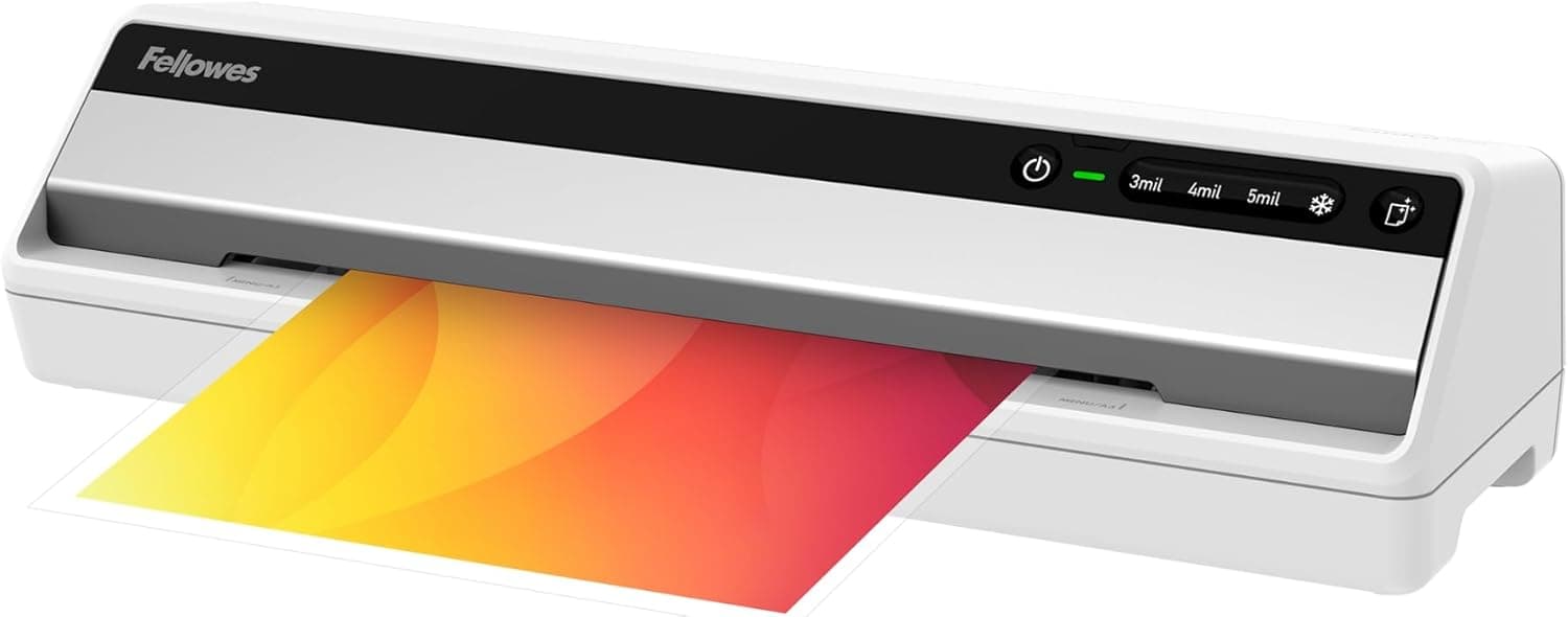 Fellowes Saturn 125 Thermal Laminator Machine for Home or Office with Pouch Starter Kit, 12.5 Inch, Fast Warm-Up, Jam-Free Design (5736601) : Office Products — Spring Gift Ideas gift idea