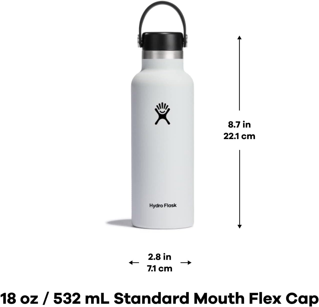 Hydro Flask Standard Flex Cap Black 18 Oz : Home &amp; Kitchen thumbnail 3