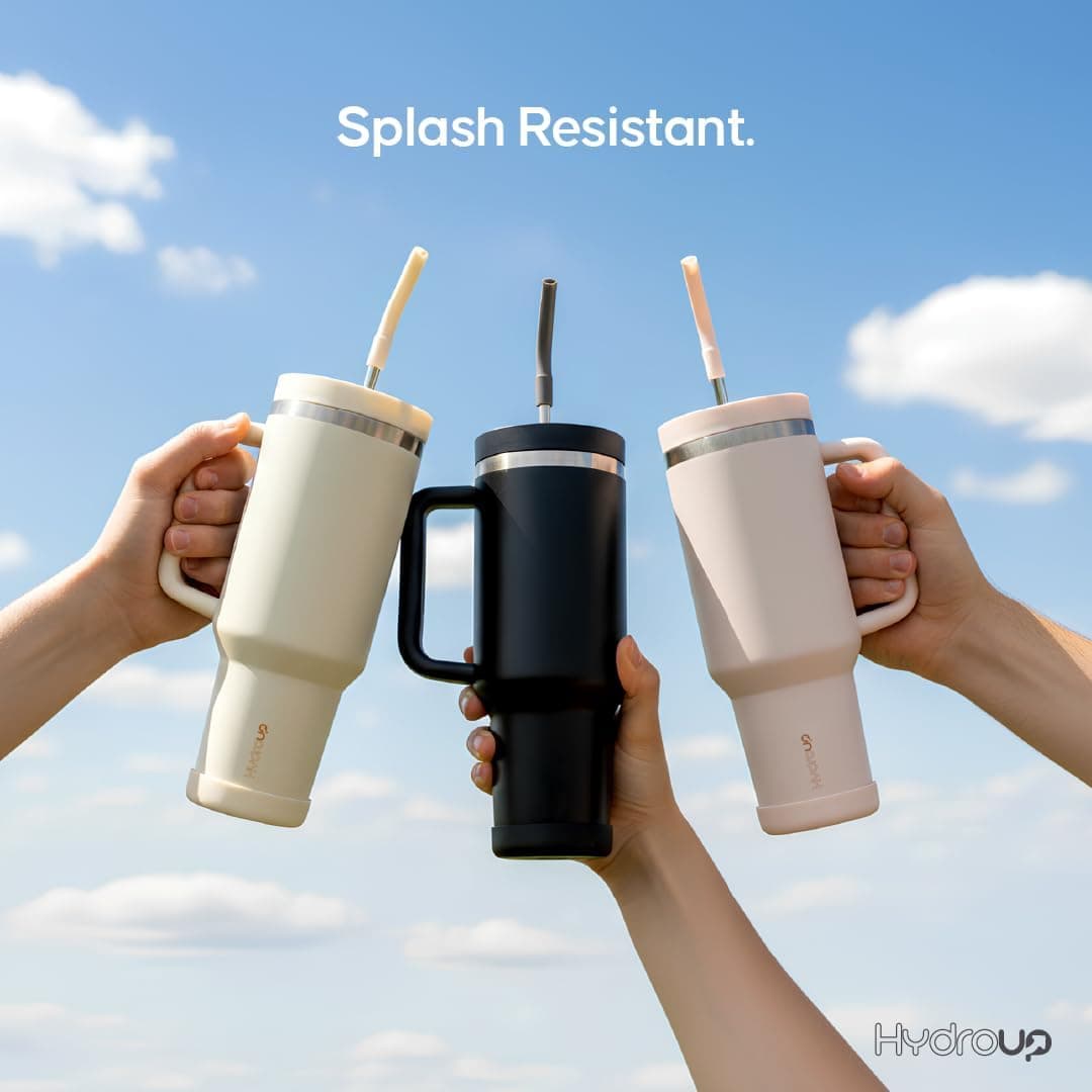 HYDROUP 40oz Travel Tumbler with Handle and Slider Lid thumbnail 3