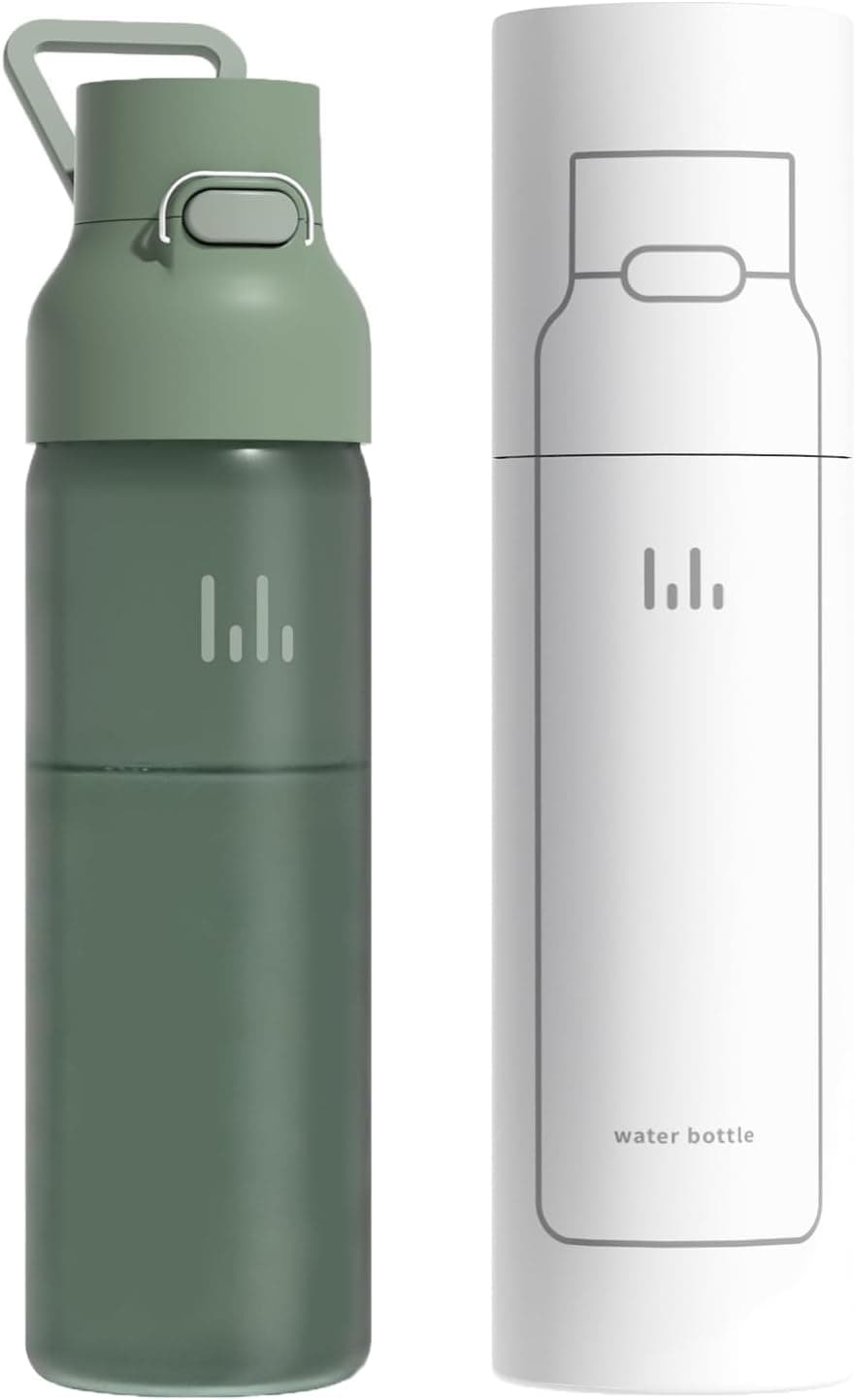 Levore 26oz Clear Water Bottle with One-Hand Flip Lid view 1