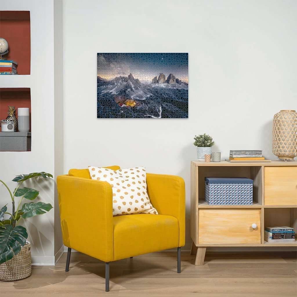 Ravensburger Beautiful Mountains - Three Peaks, Dolomites 1000 Piece Jigsaw Puzzle thumbnail 4