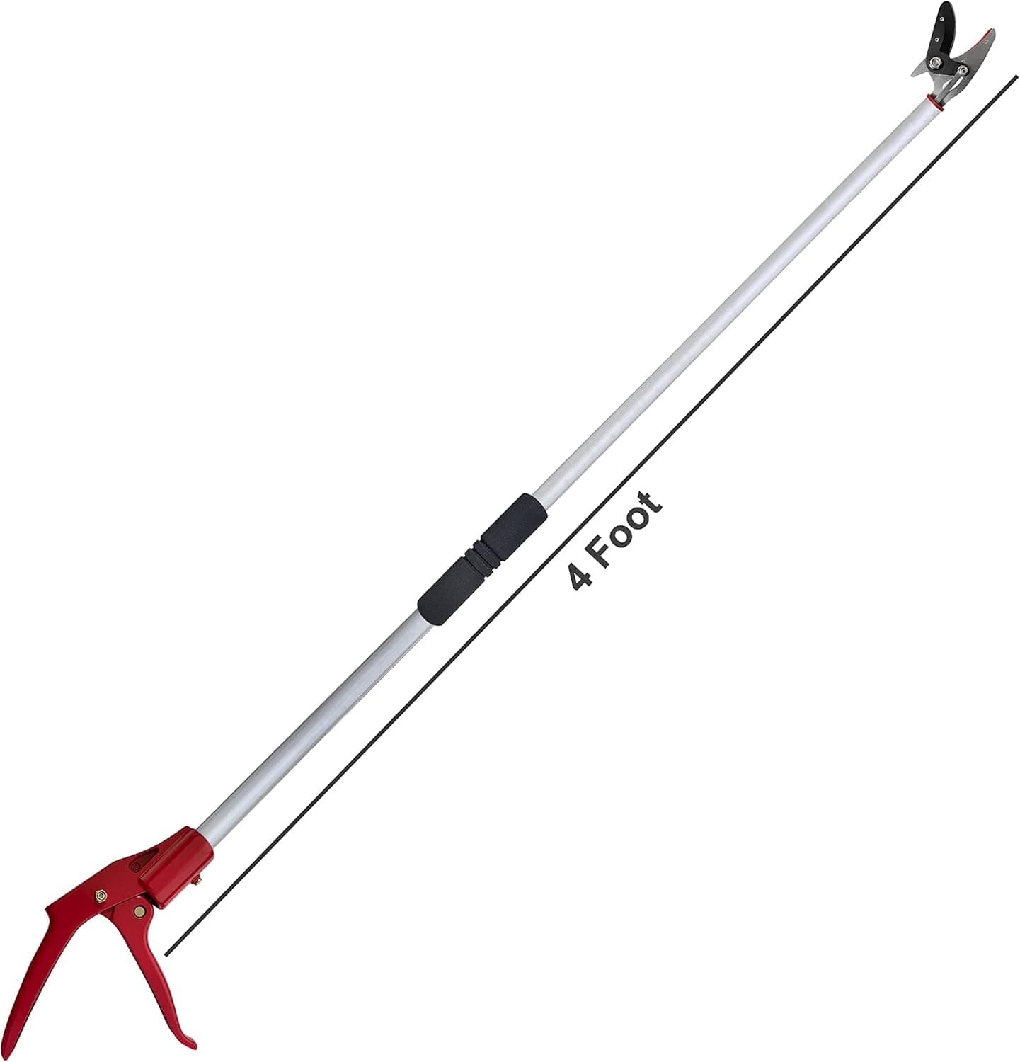 Prunrt 4-Foot Pole Pruner with Cut and Hold Garden Clippers thumbnail 2