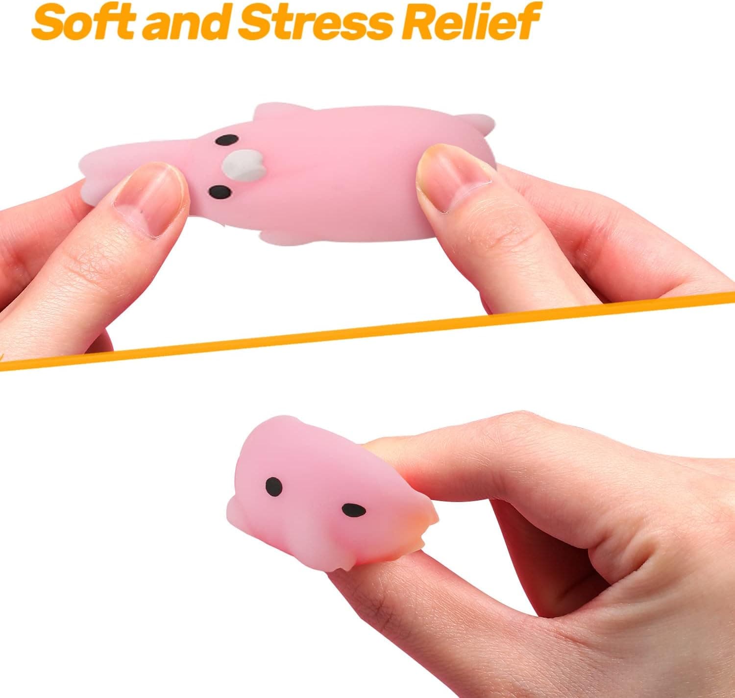 50 PCs Filled Easter Eggs with Mochi Squishy Toys, Squeeze Kawaii Animals Stress Relief Toys, Party Favors Classroom Prize Gift for Boys and Girls : Toys &amp; Games thumbnail 2