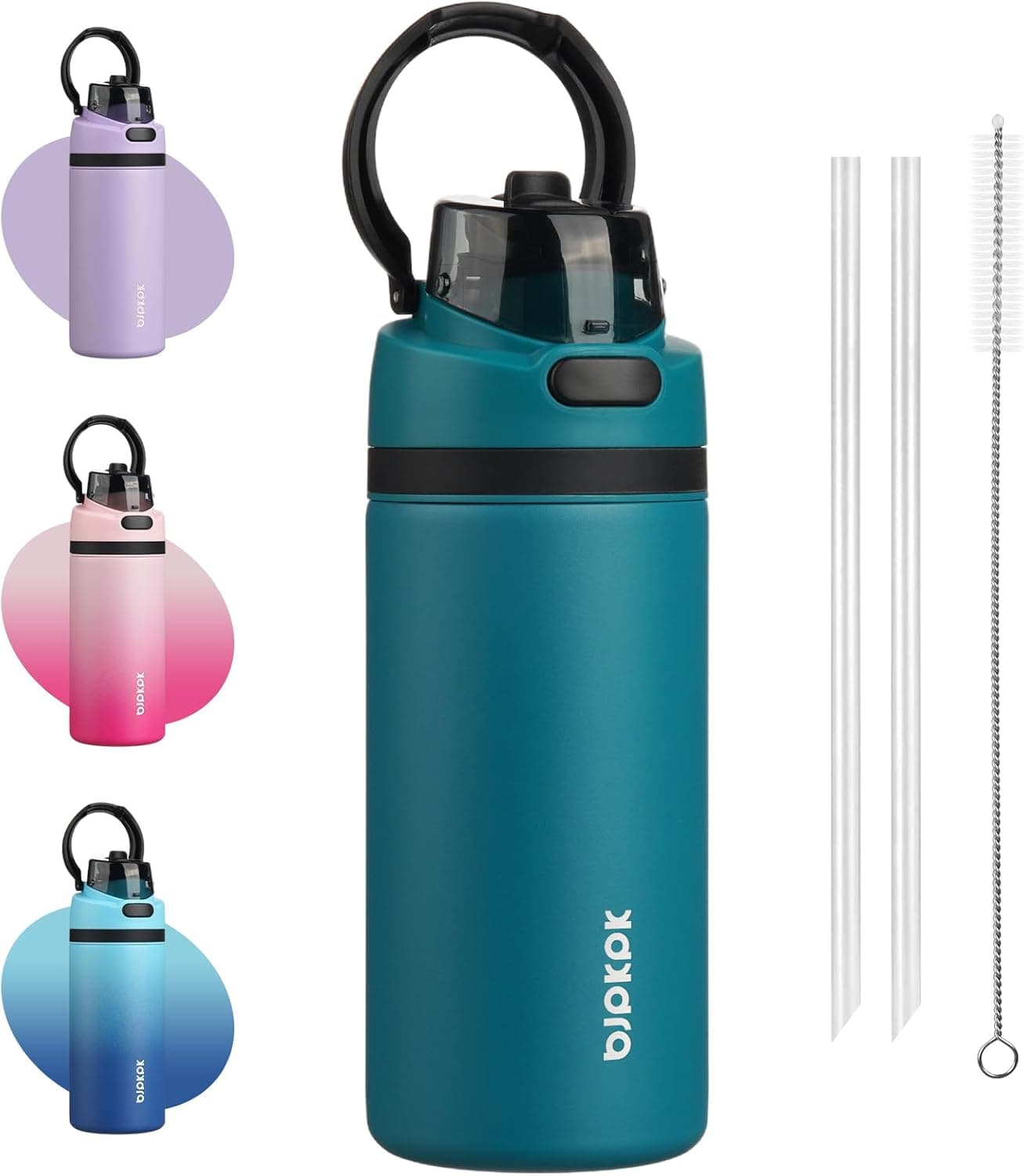 BJPKPK 17oz Insulated Water Bottle with Straw Spout Lid - Ocean Blue — Spring Gift Ideas gift idea