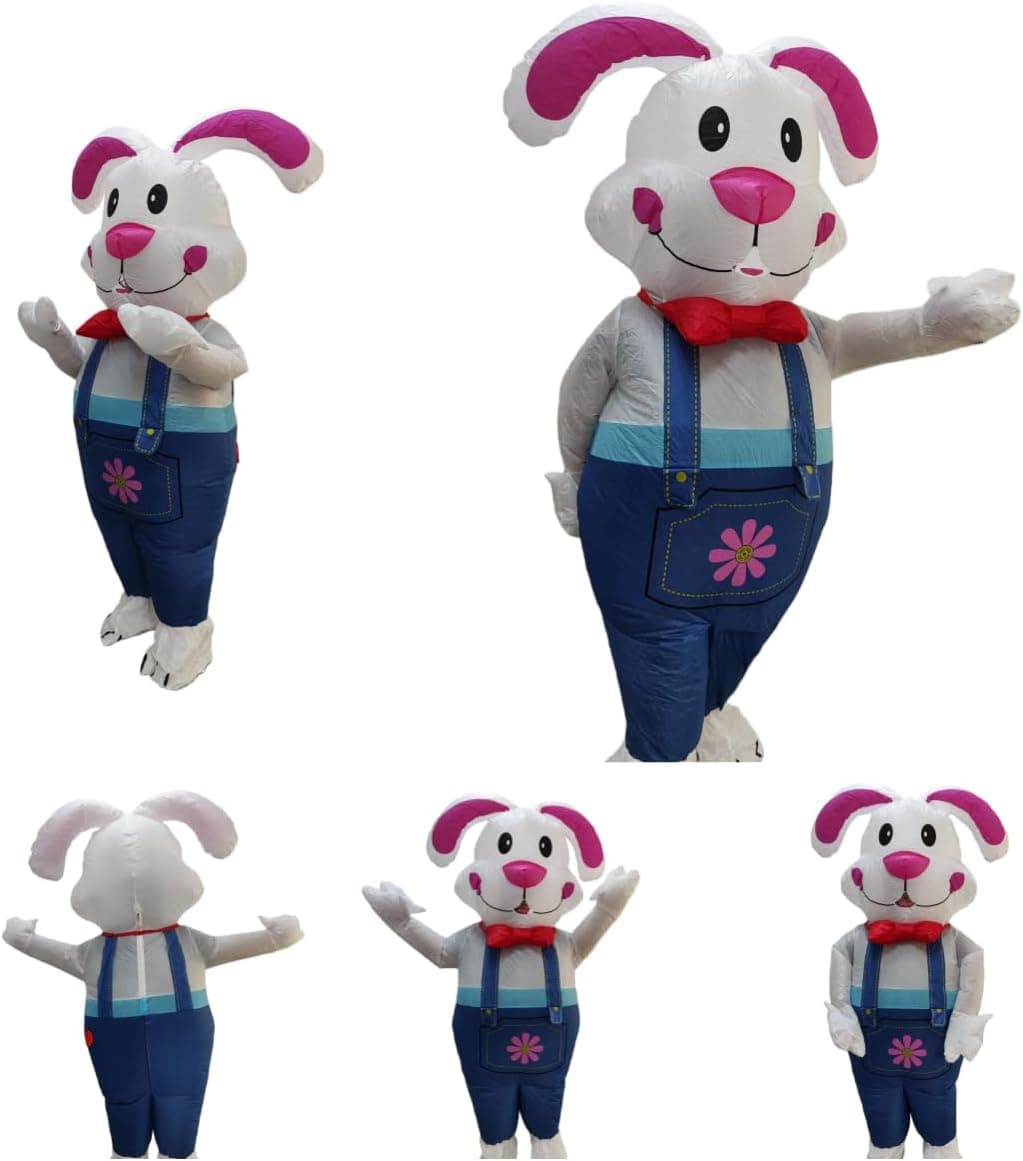 Holaseason Inflatable Bunny Rabbit Costume - Blue and Pink thumbnail 5
