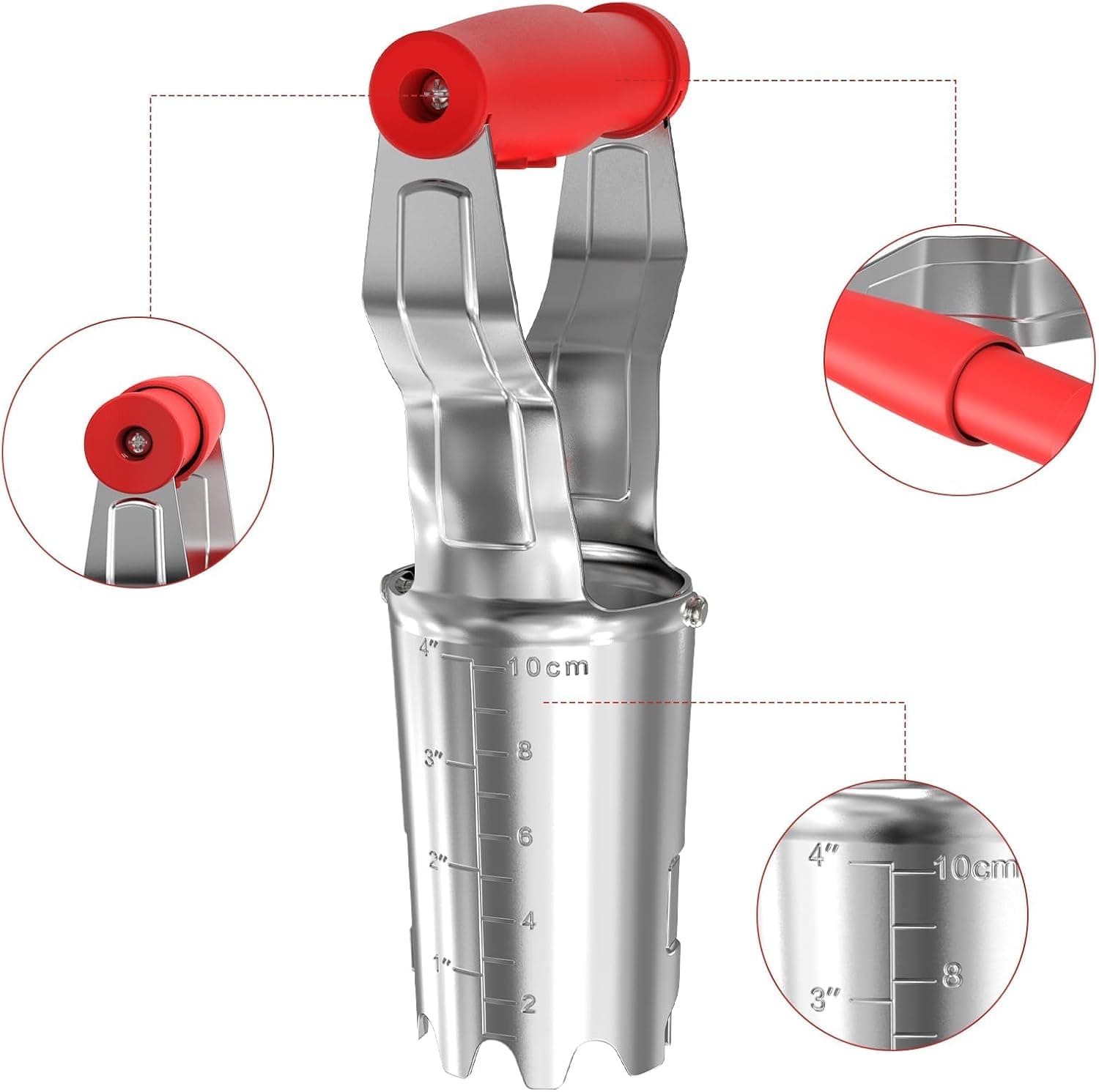 FLORA GUARD Bulb Planter with Depth Markers - Automatic Soil Releasing Seed Bulb Transplanter for Planting/Digging Tulips, Daffodils, Dahlias and More : Patio, Lawn &amp; Garden thumbnail 4