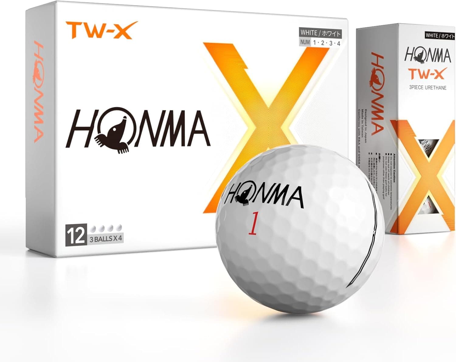 Honma TW-X Golf Balls,Tour Level Spin Control and Distance,Premium 3-Piece Golfball with Urethane Cover,Aerodynamic Dimples for Greenside Precision,High Launch and Soft for Men Women,1 Dozen : Sports &amp; Outdoors — Easter Gifts gift idea