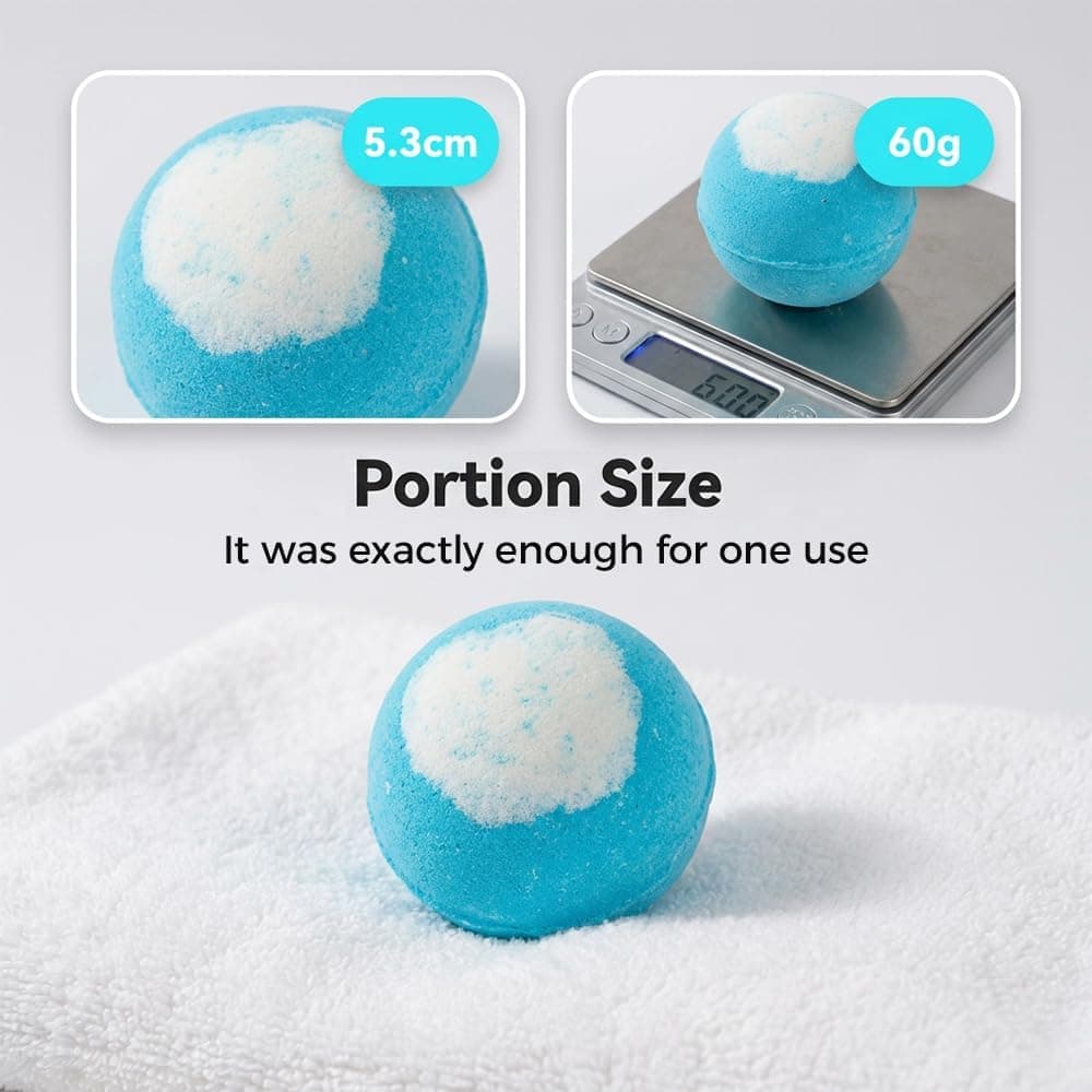 Ocean Toy Bath Salt Ball Sleeve Box Bath Bombs, 2026 New 12-Pack Bath Bombs with Surprise Spring Inside, Upgrade Easter Gifts Bubble Easter Basket Stuffers Easter Egg Fillers (Blue 12Pcs) : Beauty &amp; Personal Care thumbnail 2