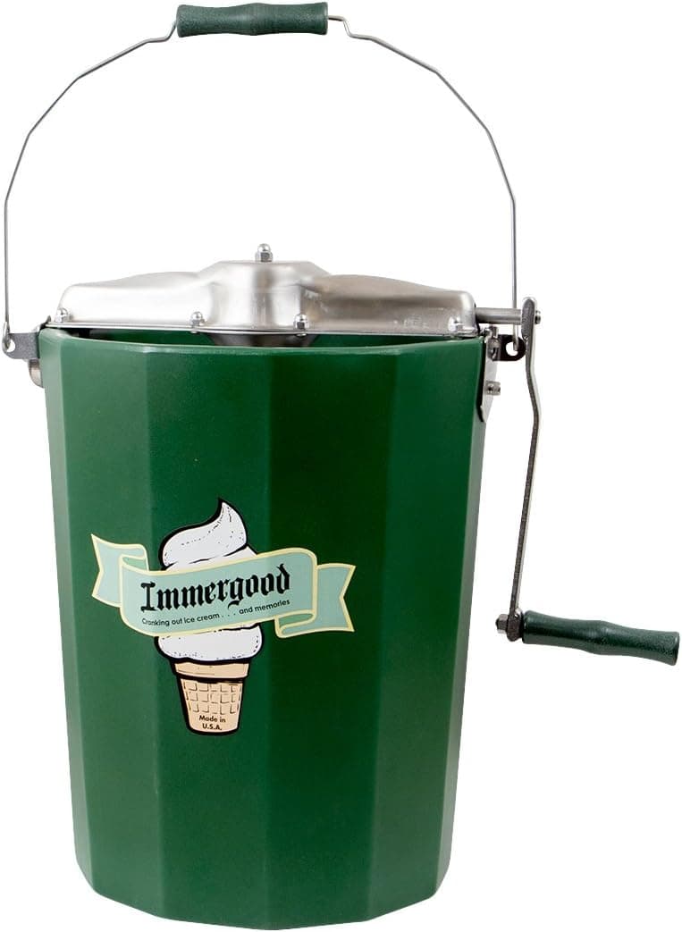 Immergood Stainless Steel 6 Qt. Hand Crank Ice Cream Maker — Spring Gift Ideas gift idea