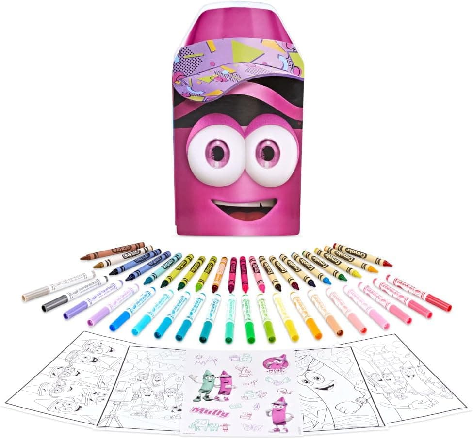 Crayola Coloring Set with Limited Edition Mauve Art Case, Limited Edition Crayons, 50+ Pieces, Gifts for Kids : Toys &amp; Games thumbnail 2