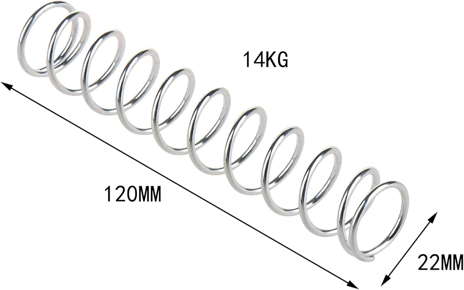 WORKER 14KG Upgrade Spring Silver for Nerf Rival Kronos thumbnail 2