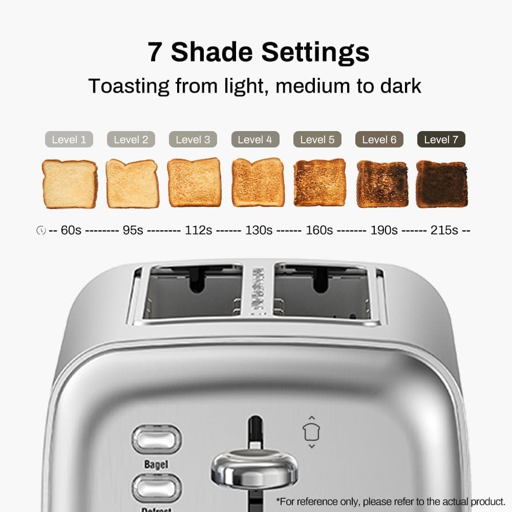 RAMJOY 2-Slice Extra Wide Toaster with 7 Shade Settings thumbnail 3