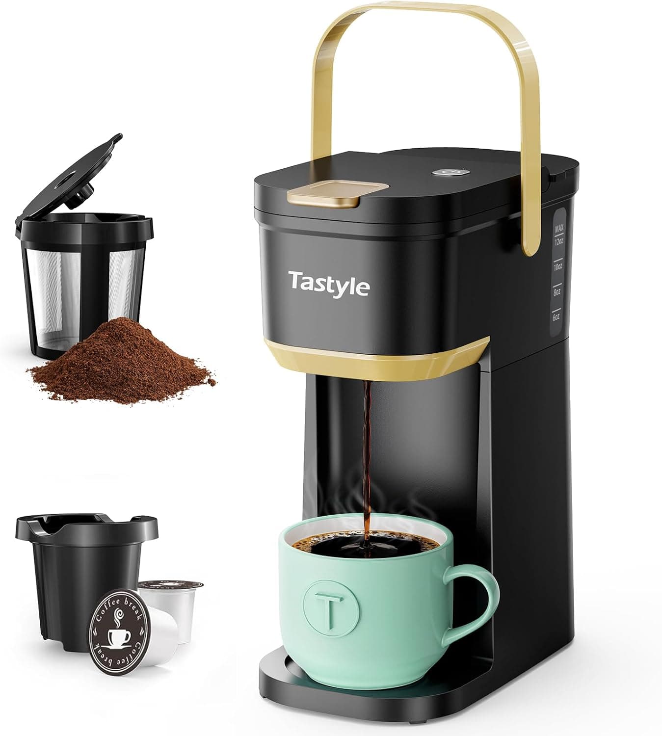 Tastyle Single Serve Coffee Maker with Portable Handle — Easter Gifts gift idea