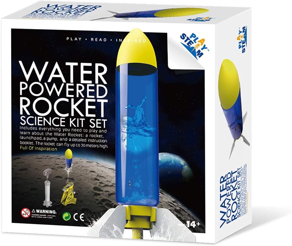 PLAYSTEM Outdoor Water Powered Rocket Physics Learning Set — Easter Gifts gift idea