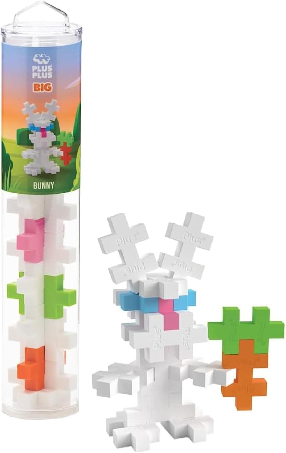 PLUS PLUS Big - 15 Piece Easter Bunny Tube — Easter Gifts gift idea