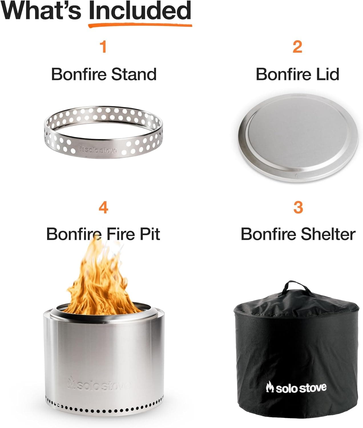 Solo Stove Bonfire Smokeless Fire Pit Bundle thumbnail 4