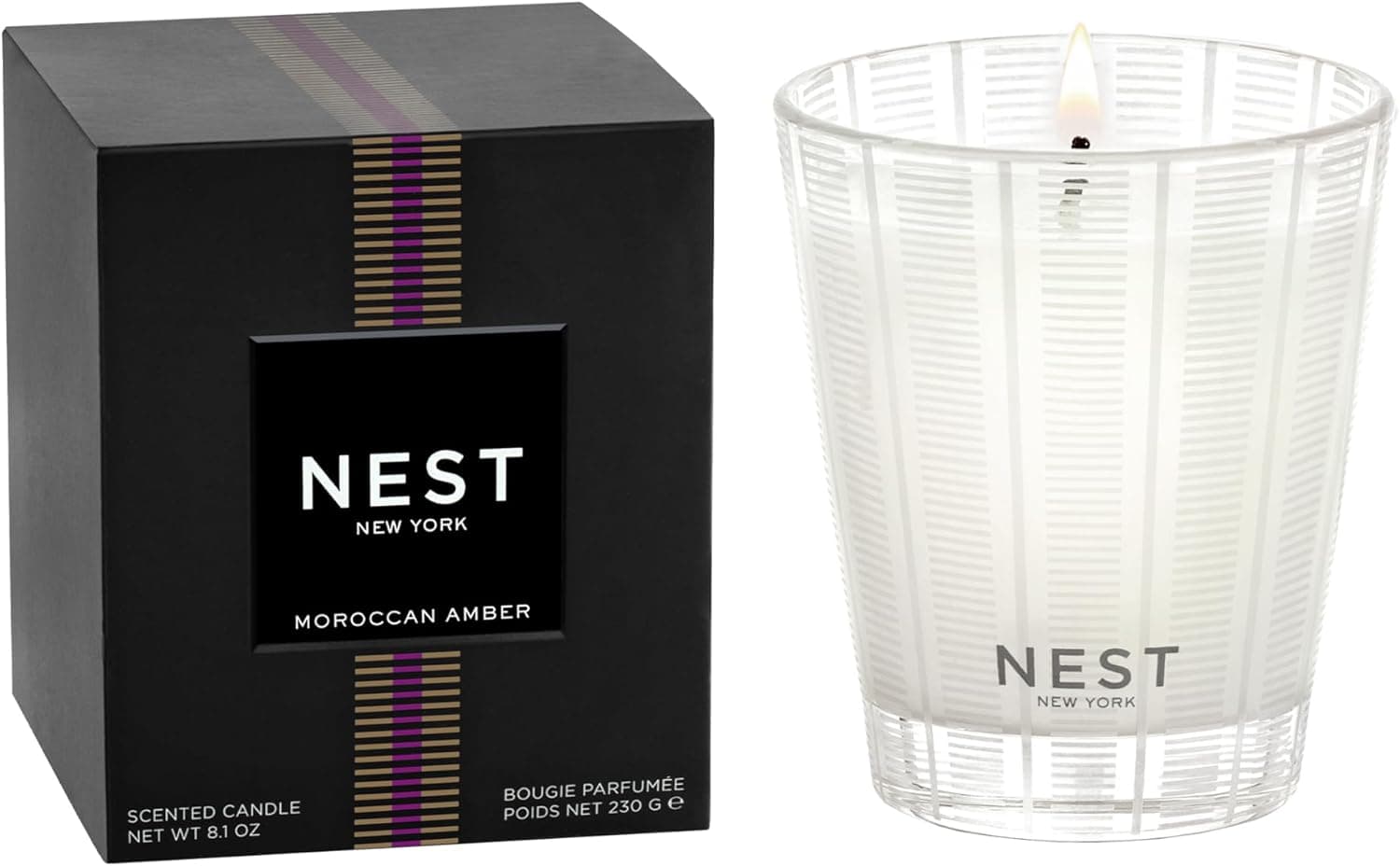NEST New York Scented Classic Candle, Moroccan Amber - 8.1 oz - Up to 60-Hour Burn Time - Reusable Glass Vessel : Home &amp; Kitchen — Easter Gifts gift idea