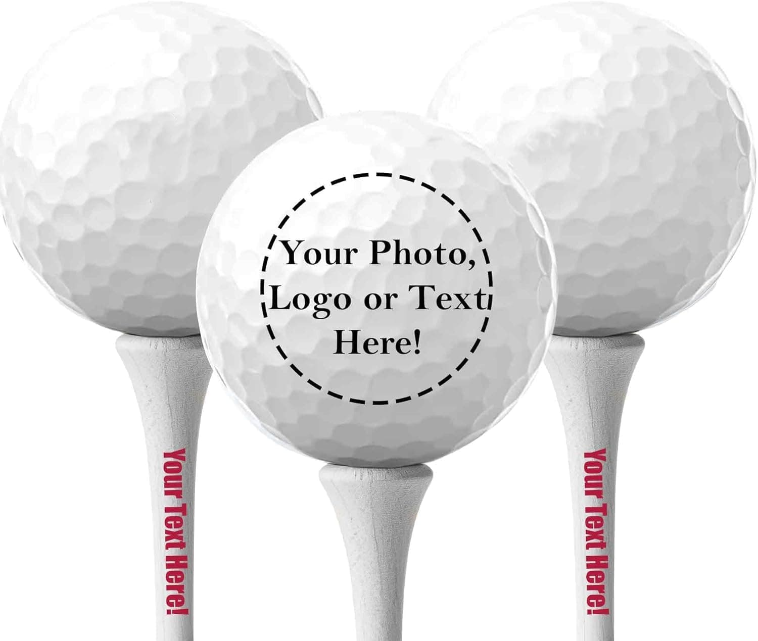 Personalized Titleist Pro V1 Golf Balls - 3 Pack with Tees thumbnail 4