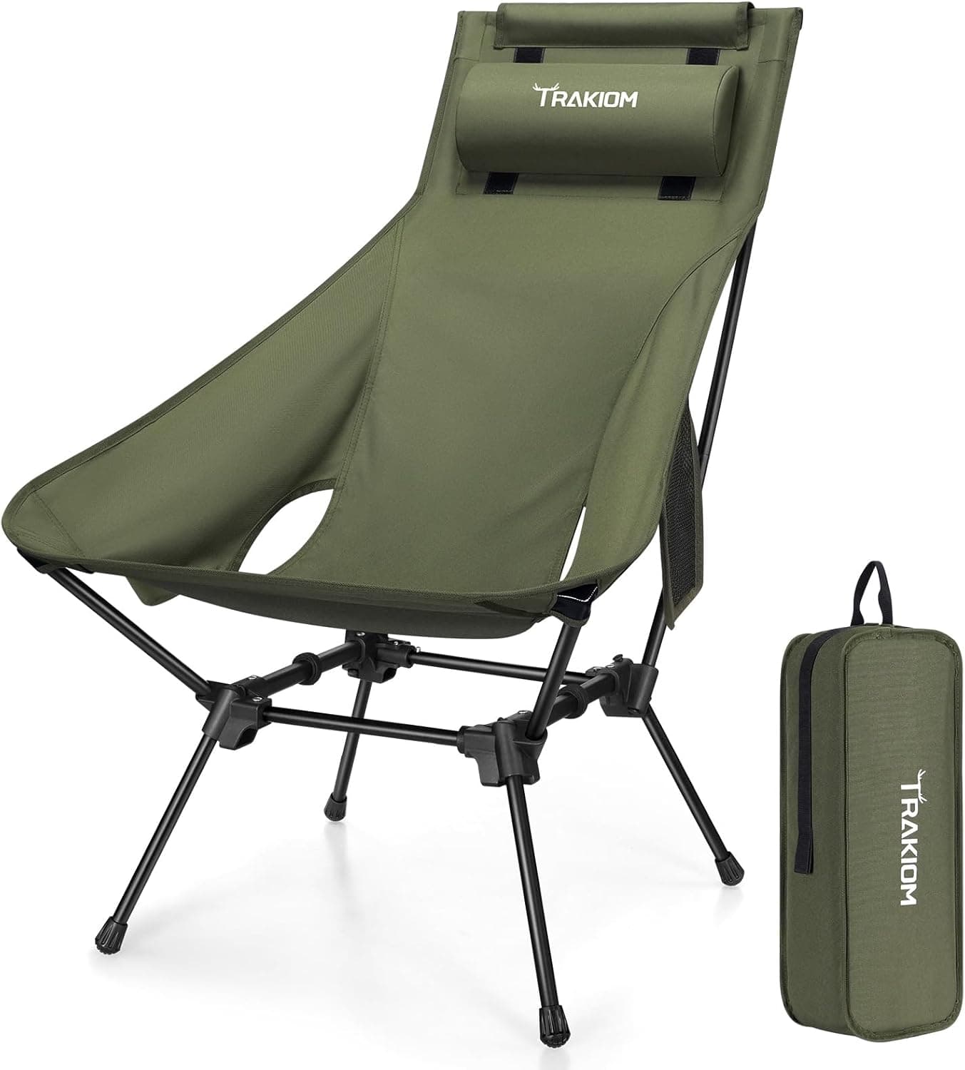 Trakiom High Back Portable Camping Chair view 1