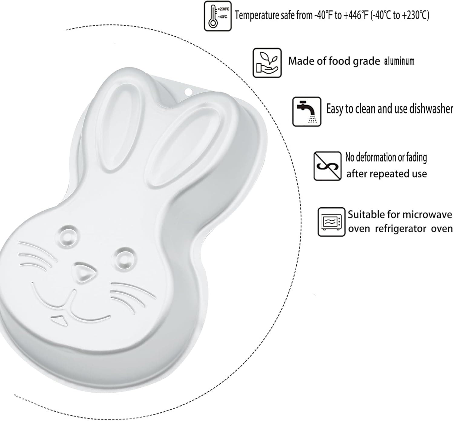 Kundalini Easter Bunny 3D Cake Pan thumbnail 3