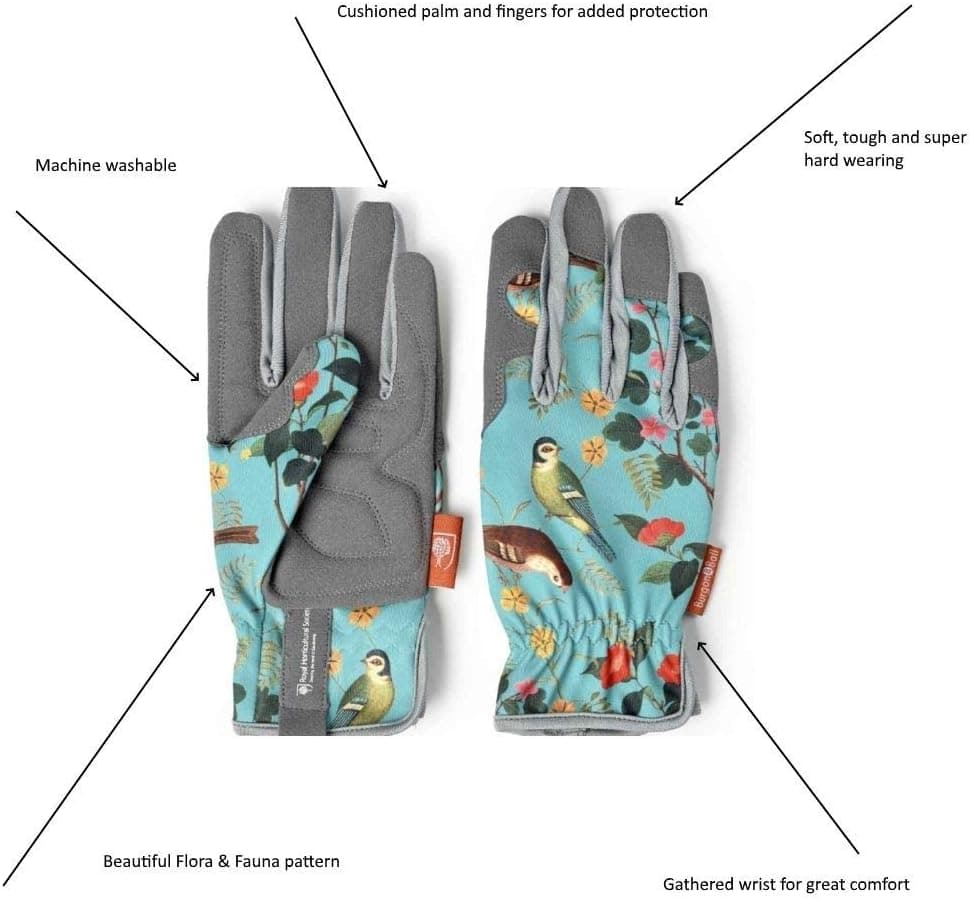 Burgon & Ball Flora & Fauna Design Ladies Premium Gardening Pruning Gloves thumbnail 2