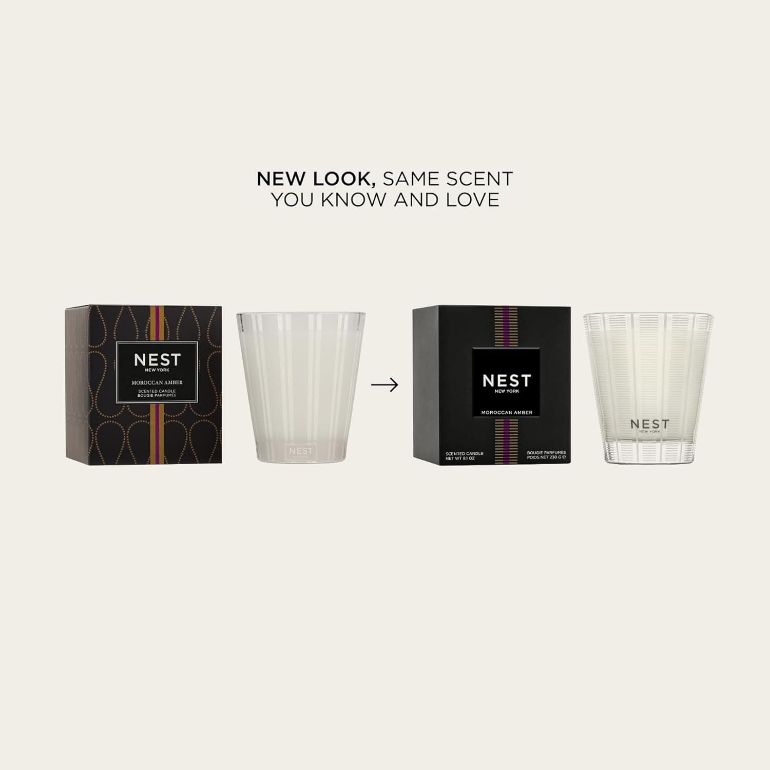 NEST New York Scented Classic Candle, Moroccan Amber - 8.1 oz - Up to 60-Hour Burn Time - Reusable Glass Vessel : Home &amp; Kitchen thumbnail 2