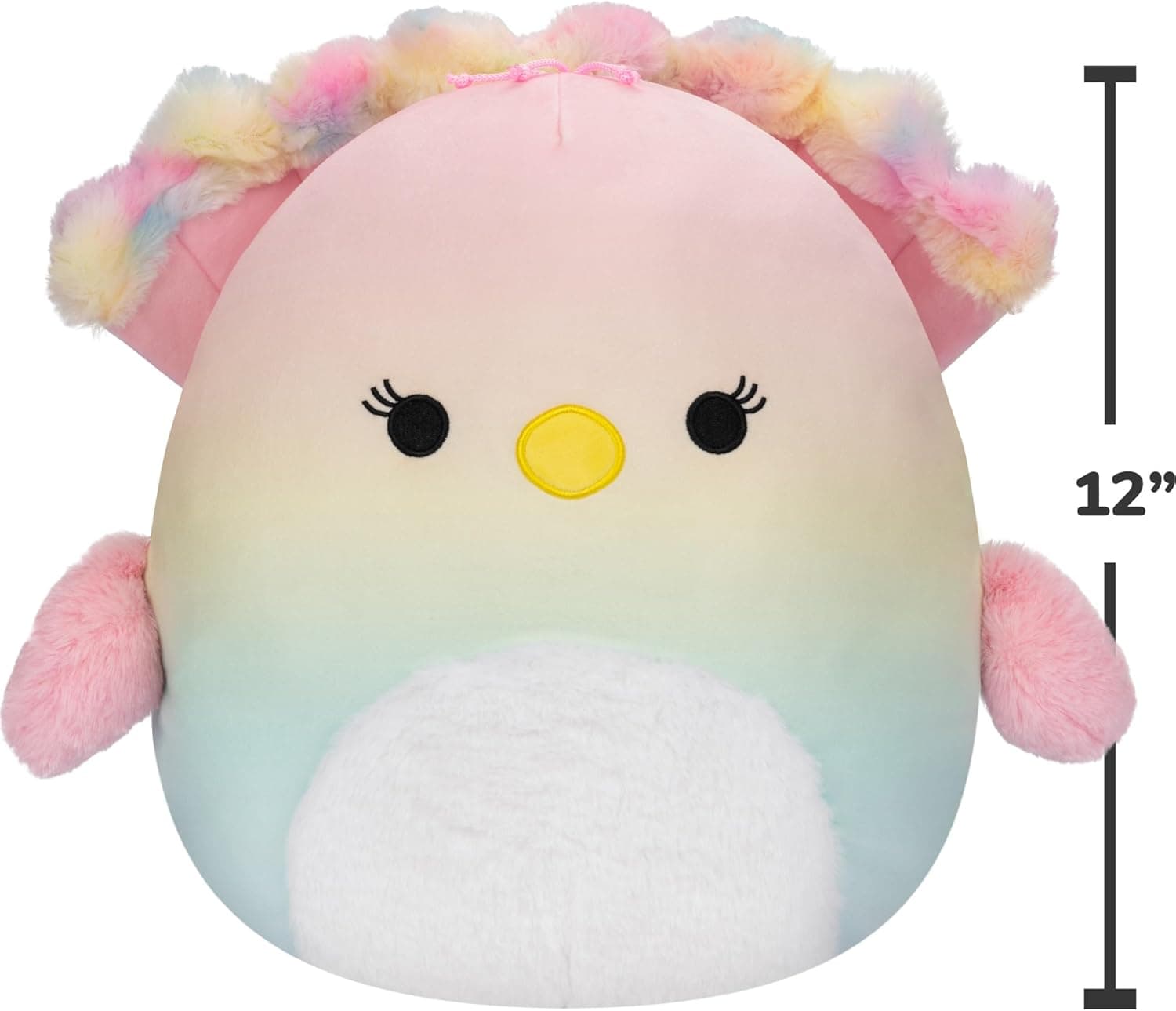 Squishmallows Original 12" Briannika The Pink Gradient Peacock Plush thumbnail 4