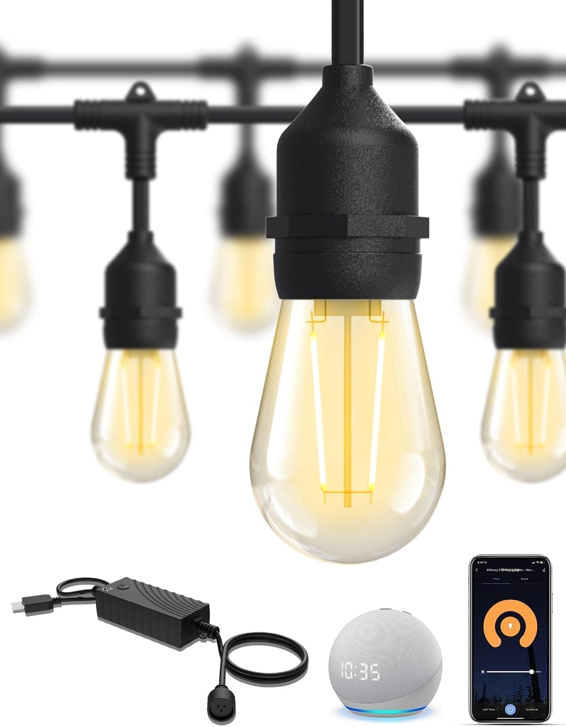 XMCOSY+ Smart Patio Lights 49Ft LED Outdoor String Lights — Easter Gifts gift idea