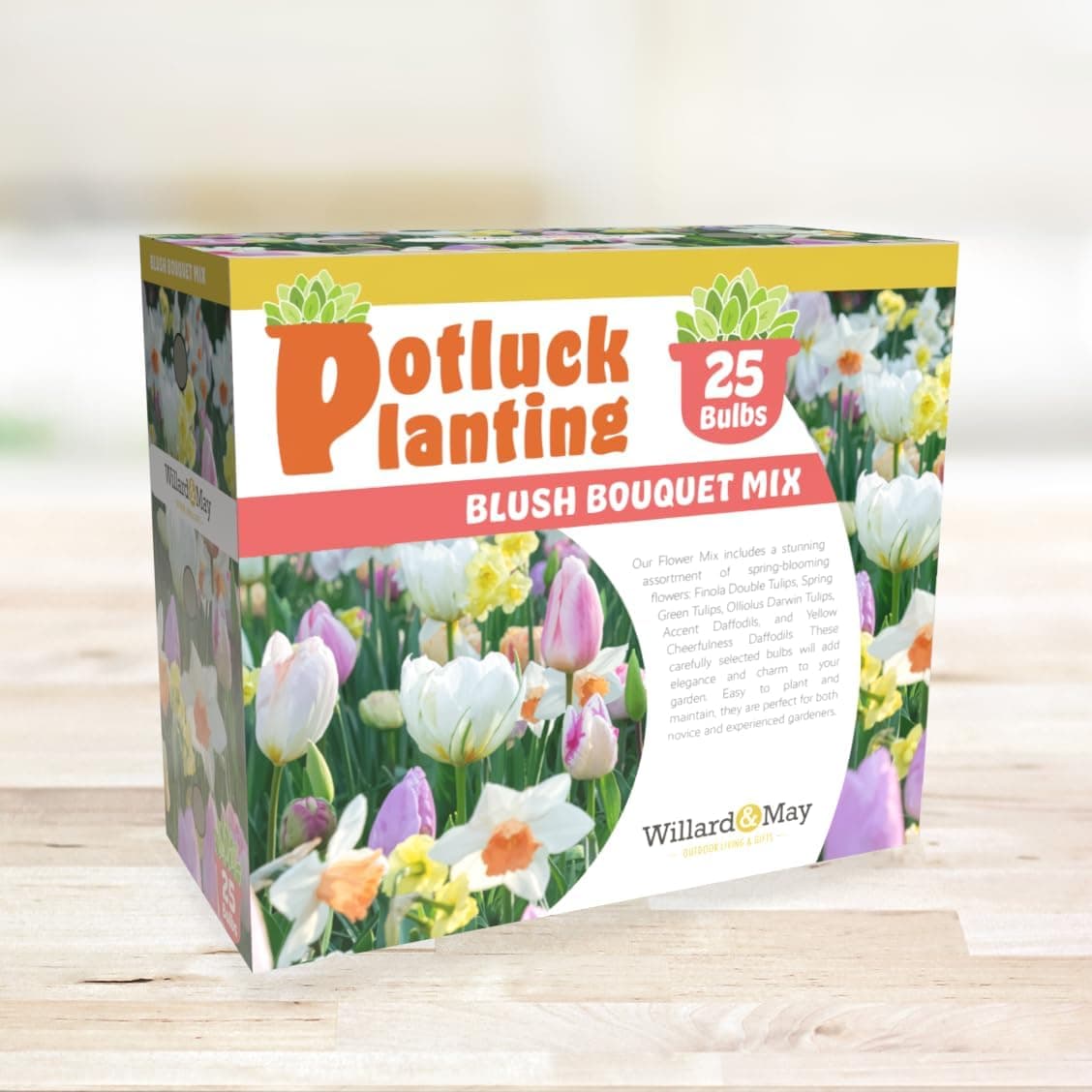 Flower Garden Gift Kit for Easter – Blush Bouquet