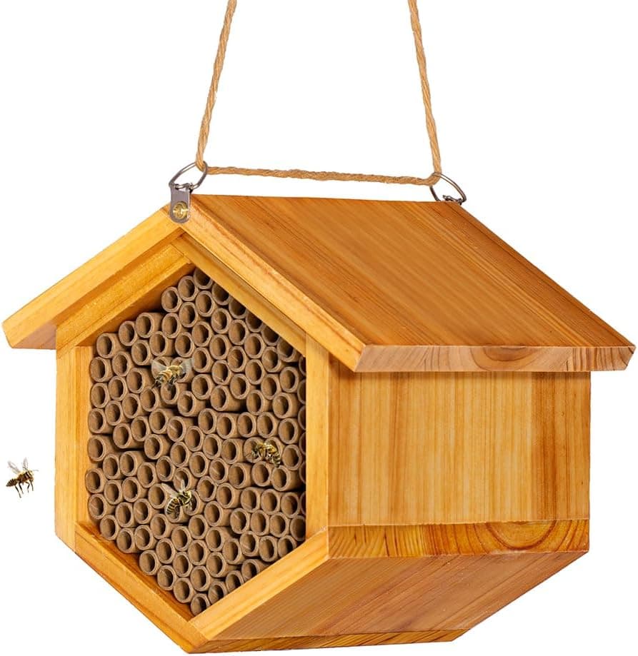 Mason Bee House Wax Coated Bee Hotel — Spring Gift Ideas gift idea