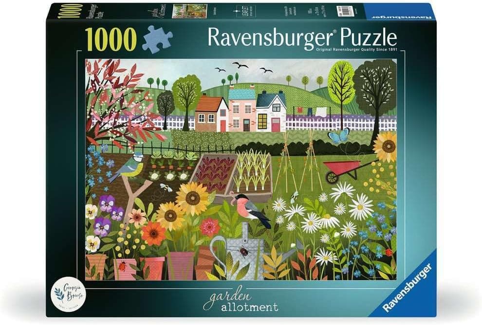 Ravensburger Garden Allotment 1000 Piece Jigsaw Puzzle | Vibrant Garden Artwork | Idyllic Nature Scene | Durable Eco-Friendly Materials : Toys &amp; Games — Easter Gifts gift idea