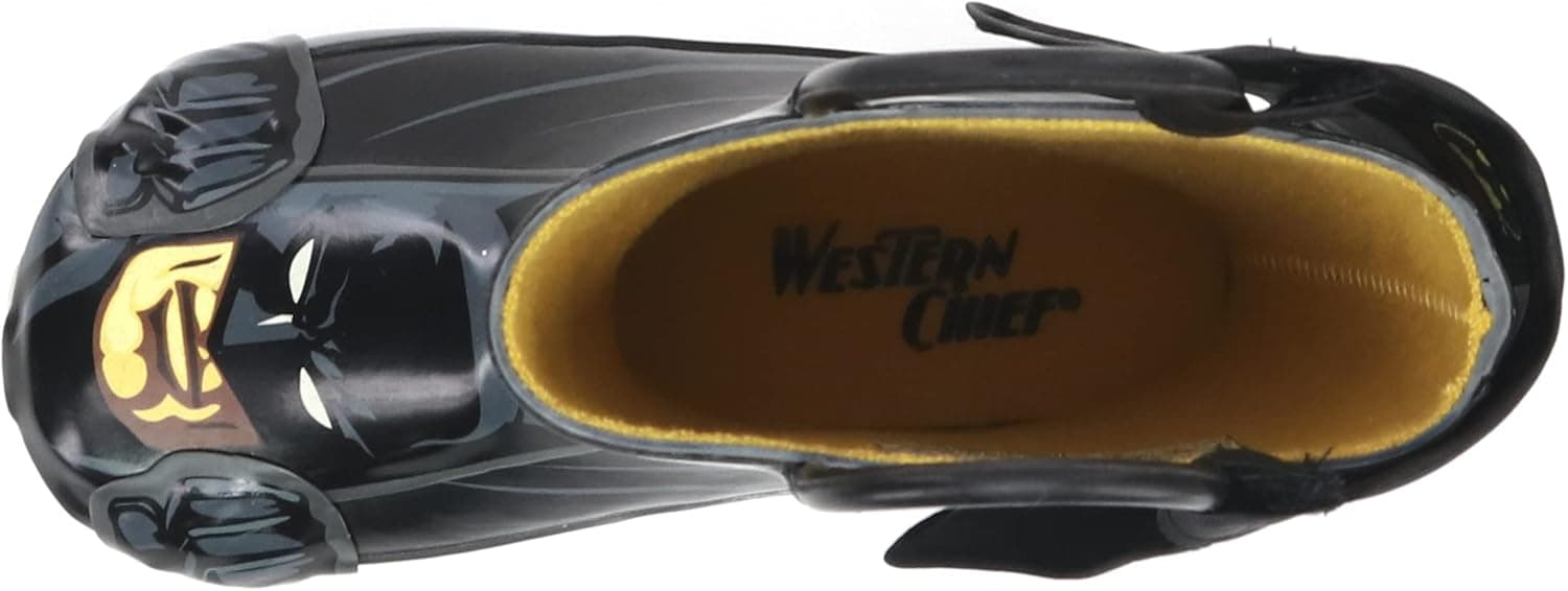 Western Chief Boys Batman Waterproof Rain Boots with Easy Pull Handles thumbnail 5