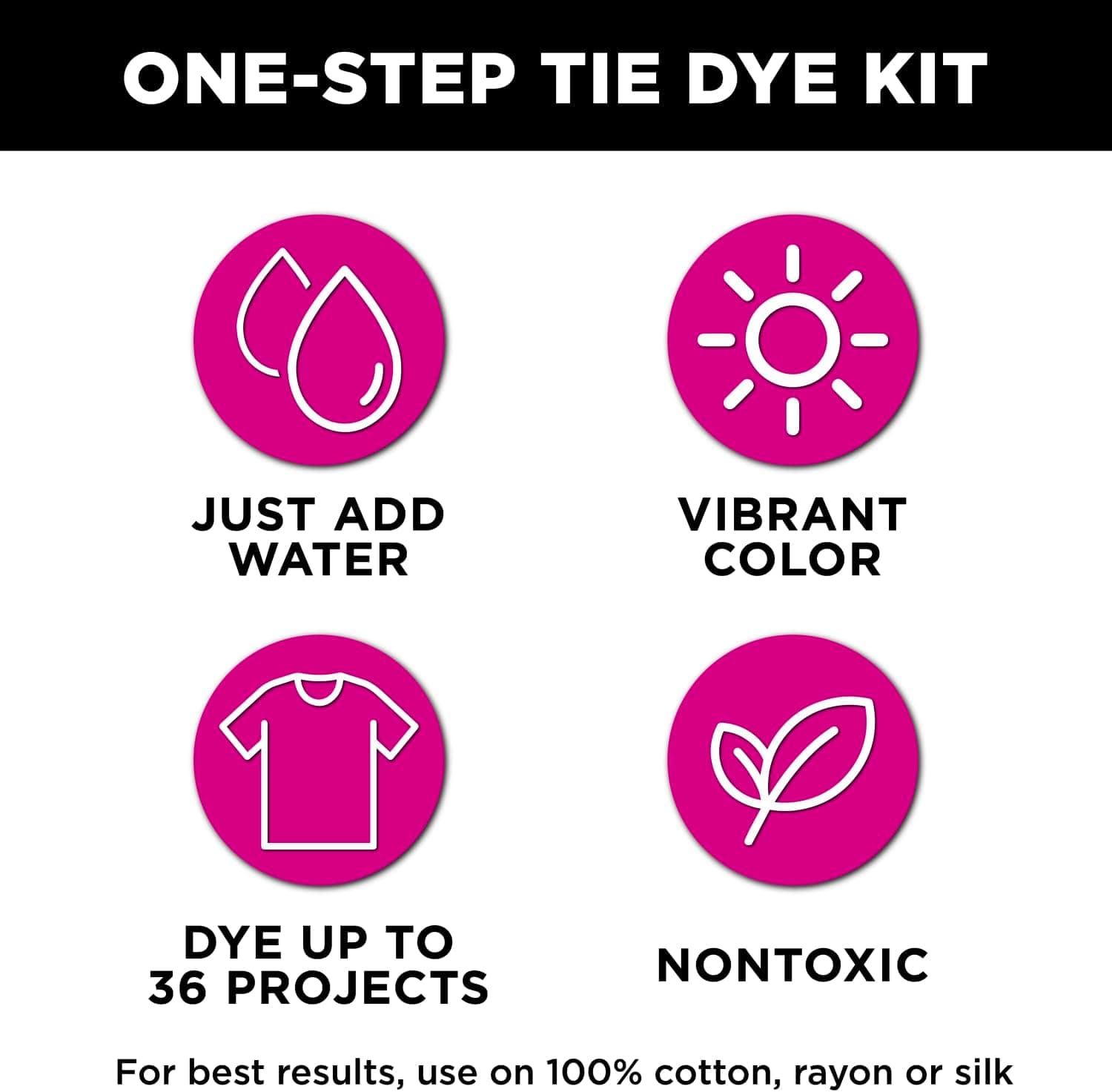 Tulip One-Step Tie-Dye Pastel Party Kit, Easy Large Group Activity, Permanent Designs for Fabric, 12 Colors : Arts, Crafts &amp; Sewing thumbnail 3