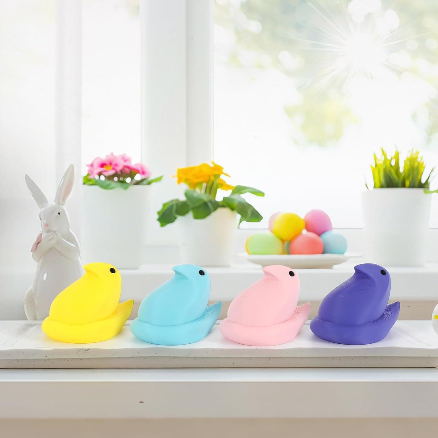 DAZONGE Easter Decor Peep Chick Figurines - Set of 4 thumbnail 2