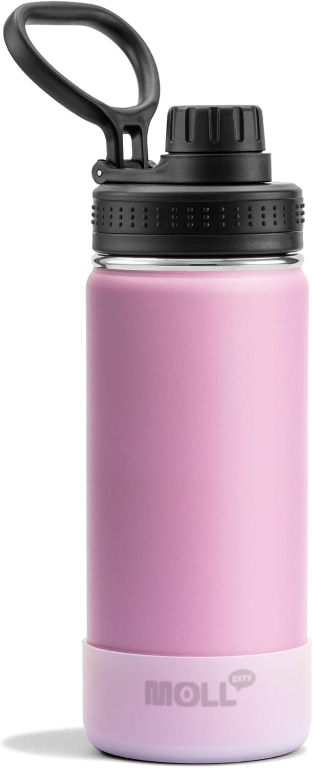 Mollcity Kids Insulated Water Bottle 16 oz - Purple Pink — Spring Gift Ideas gift idea