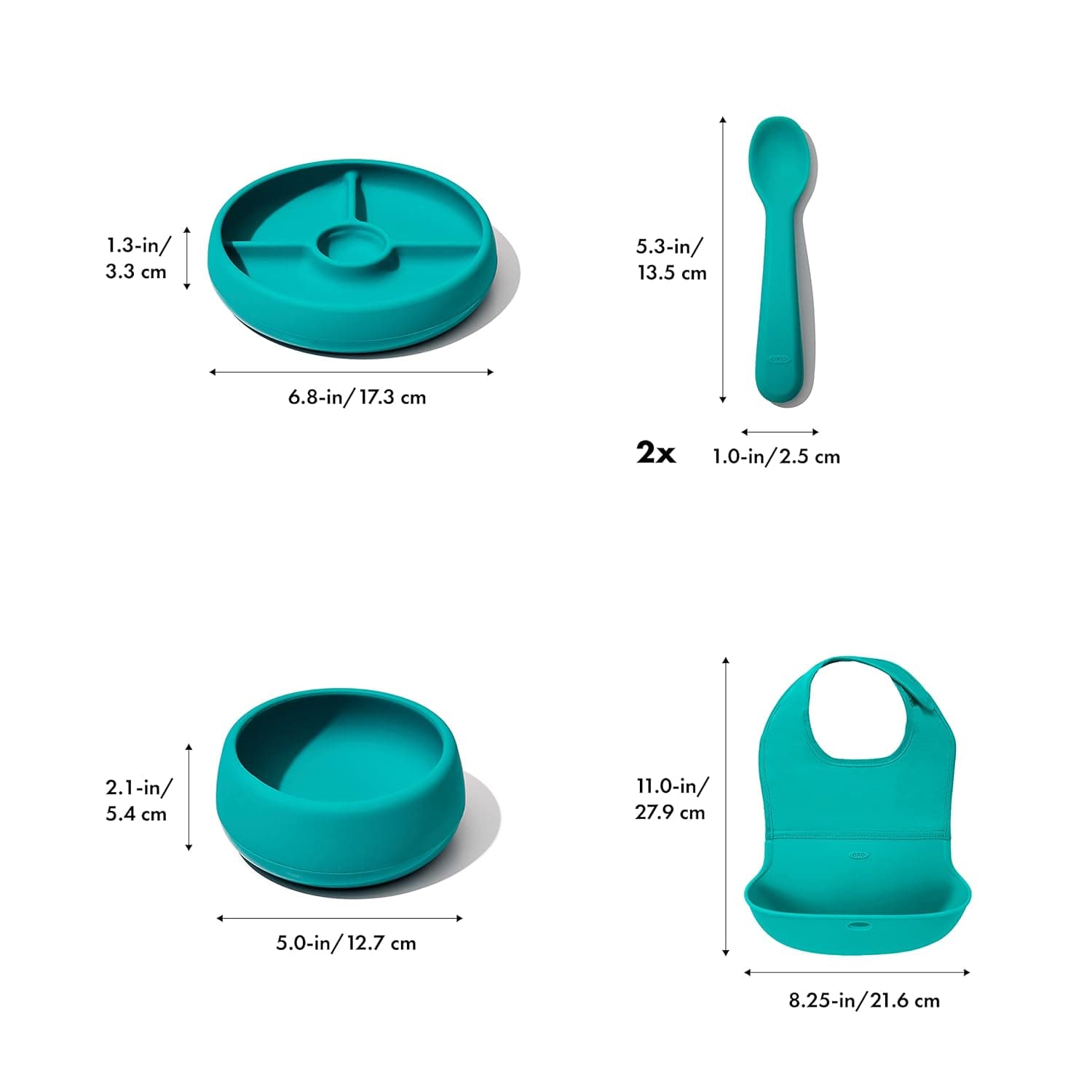 OXO TOT Silicone Feeding Gift Set - BPA and PVC Free : Baby thumbnail 2