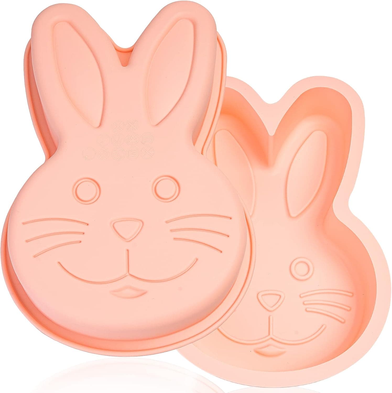 Dootafy Bunny Mold 2 Pack Silicone Bunny Cake Pan, Children — Easter Gifts gift idea
