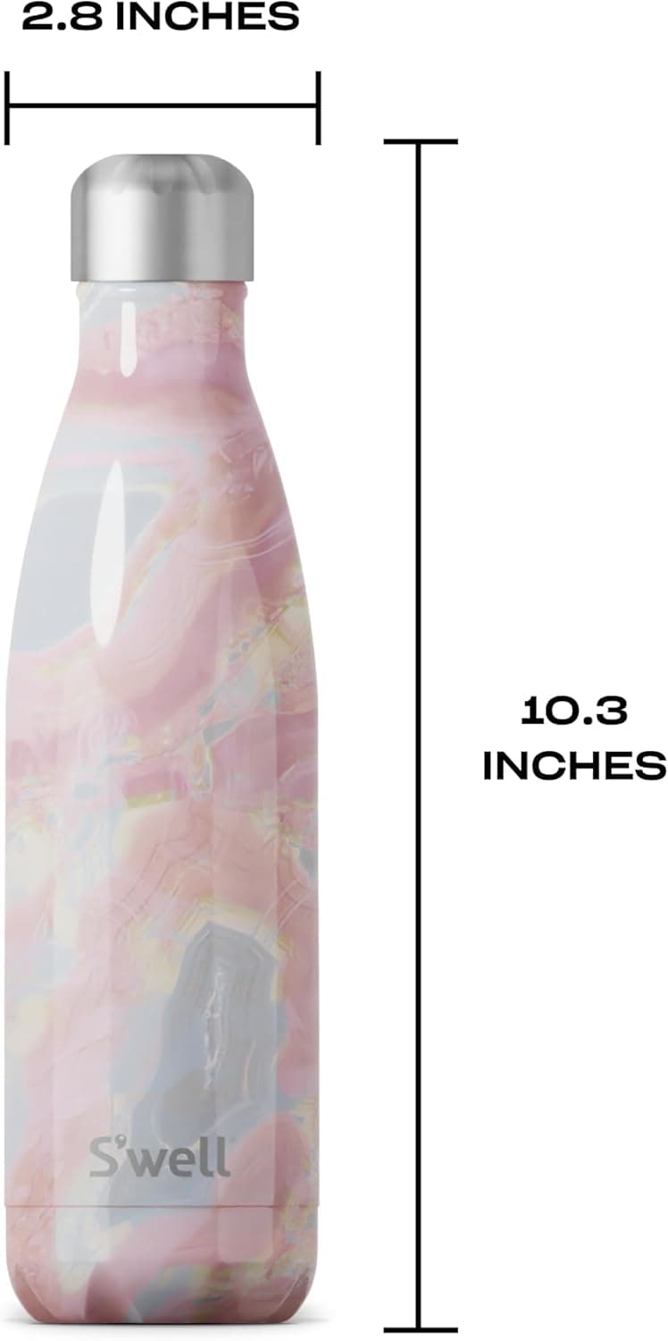 S'well Stainless Steel 17oz Water Bottle in Geode Rose thumbnail 5