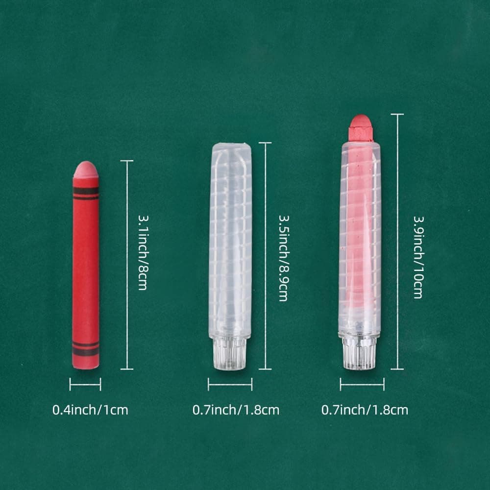Dr. Magnet 12pcs Dustless Chalk for Chalkboard, Sidewalk Chalk with Holder, Non-Toxic Washable Chalk, Colored Chalkboard Chalk for Outdoor, Doodling, Drawing, Writing : Office Products thumbnail 3