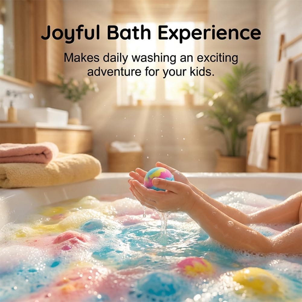 Ocean Toy Bath Salt Ball Sleeve Box Bath Bombs, 2026 New 12-Pack Bath Bombs with Surprise Spring Inside, Upgrade Easter Gifts Bubble Easter Basket Stuffers Easter Egg Fillers (Blue 12Pcs) : Beauty &amp; Personal Care thumbnail 5