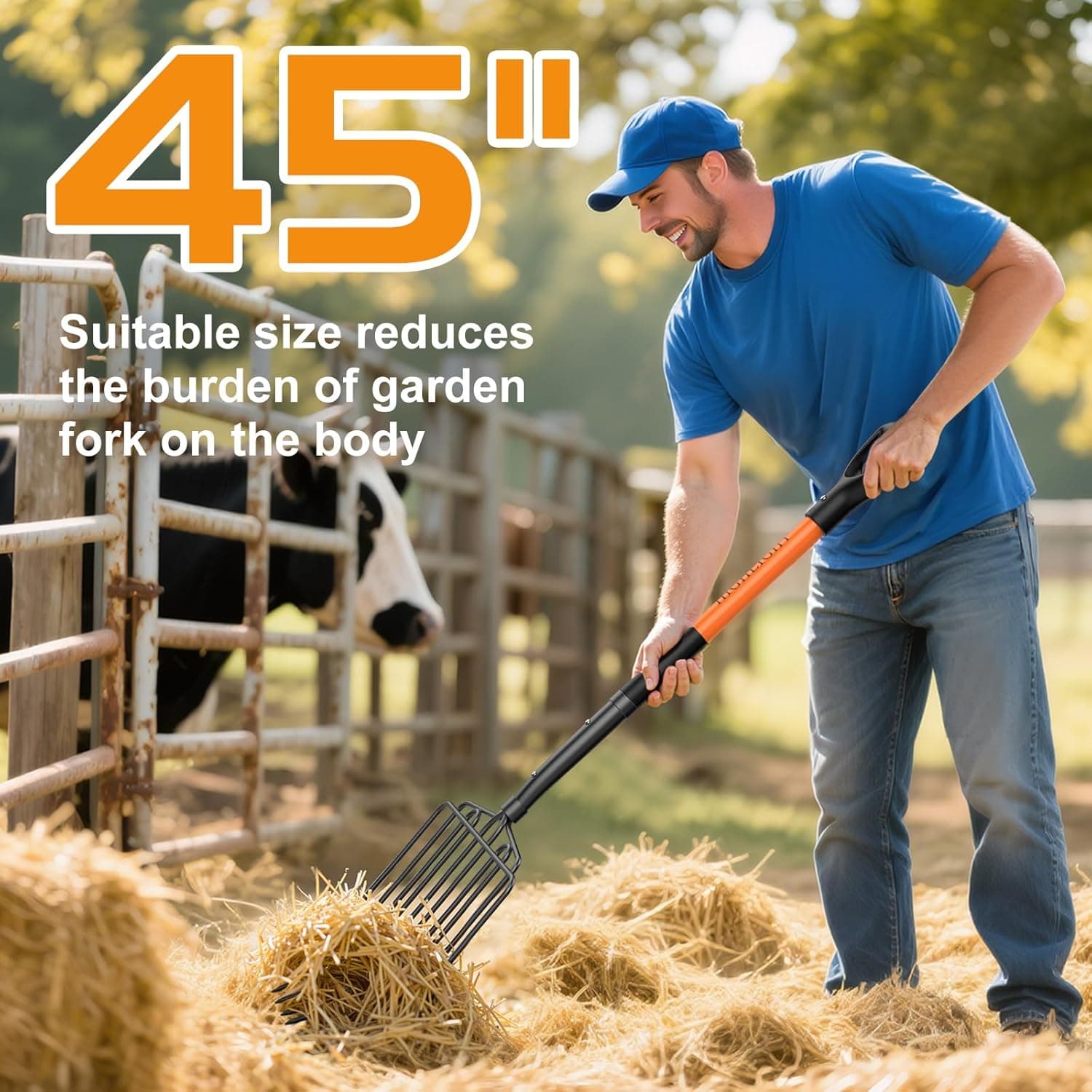 HIGHLIGHT 10-Tine Wide Head Pitch Fork with Fiberglass Handle thumbnail 5