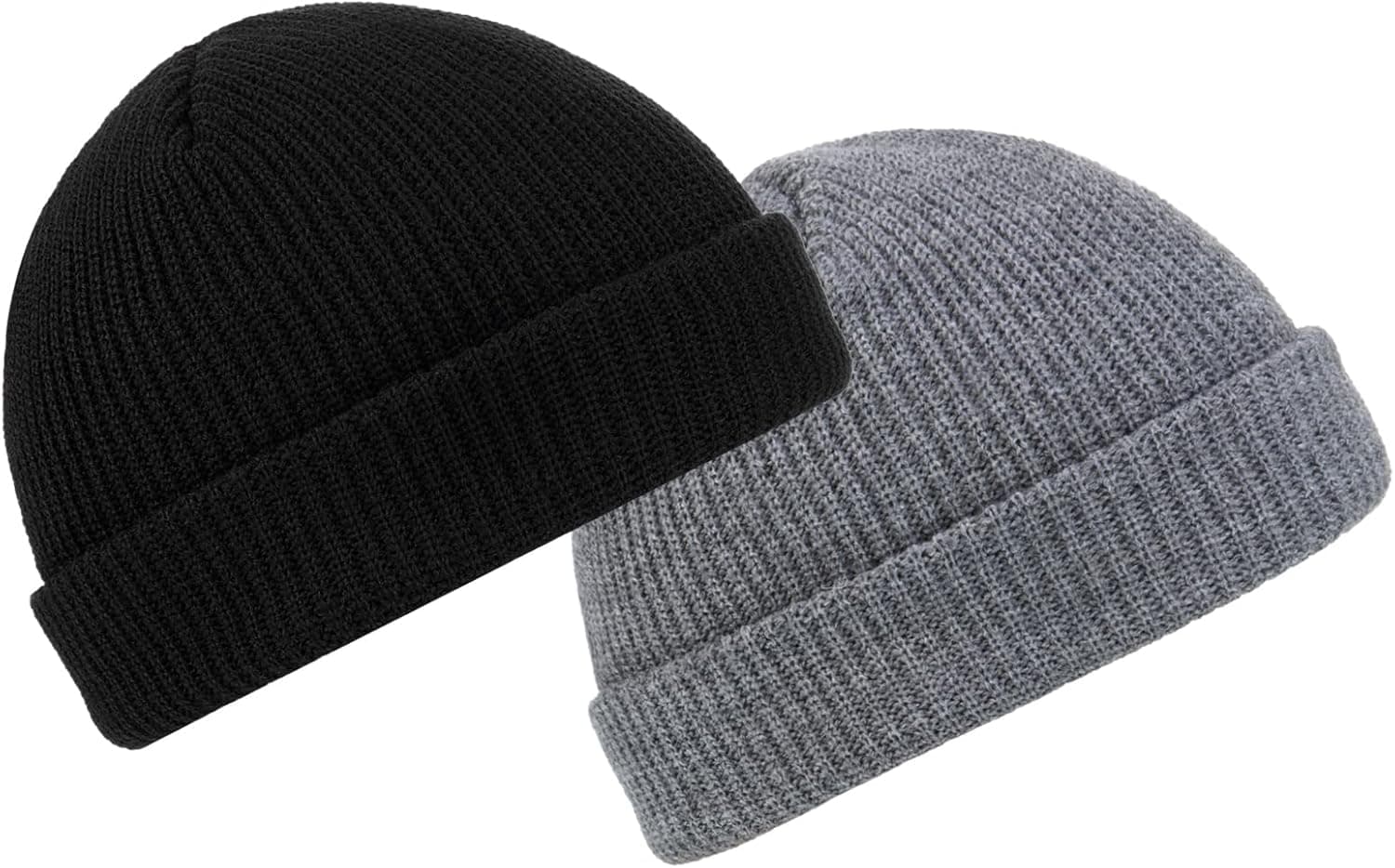 SATINIOR Trawler Beanie Watch Hat - Roll-up Edge Skullcap thumbnail 2