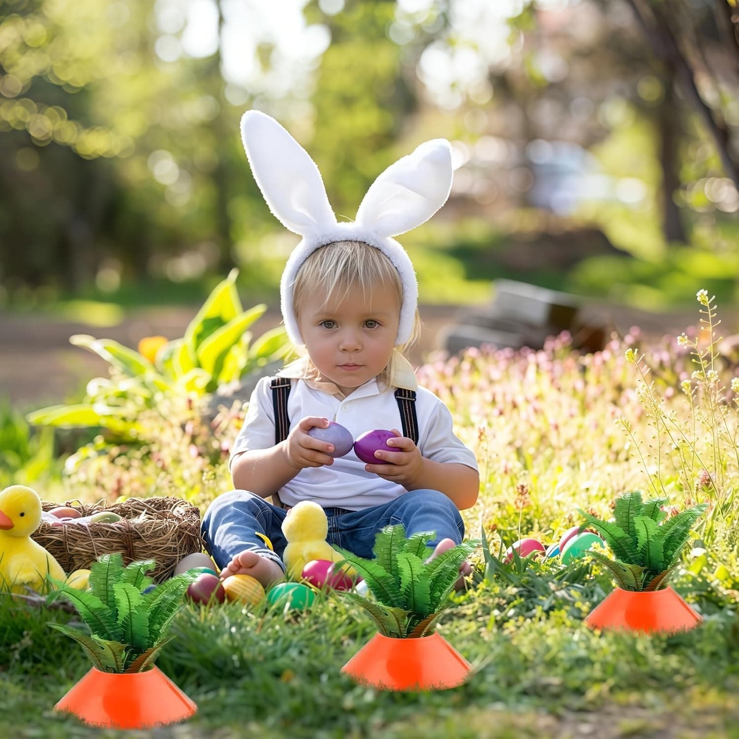 12-Piece Easter Carrot Yard Decoration Stakes thumbnail 5