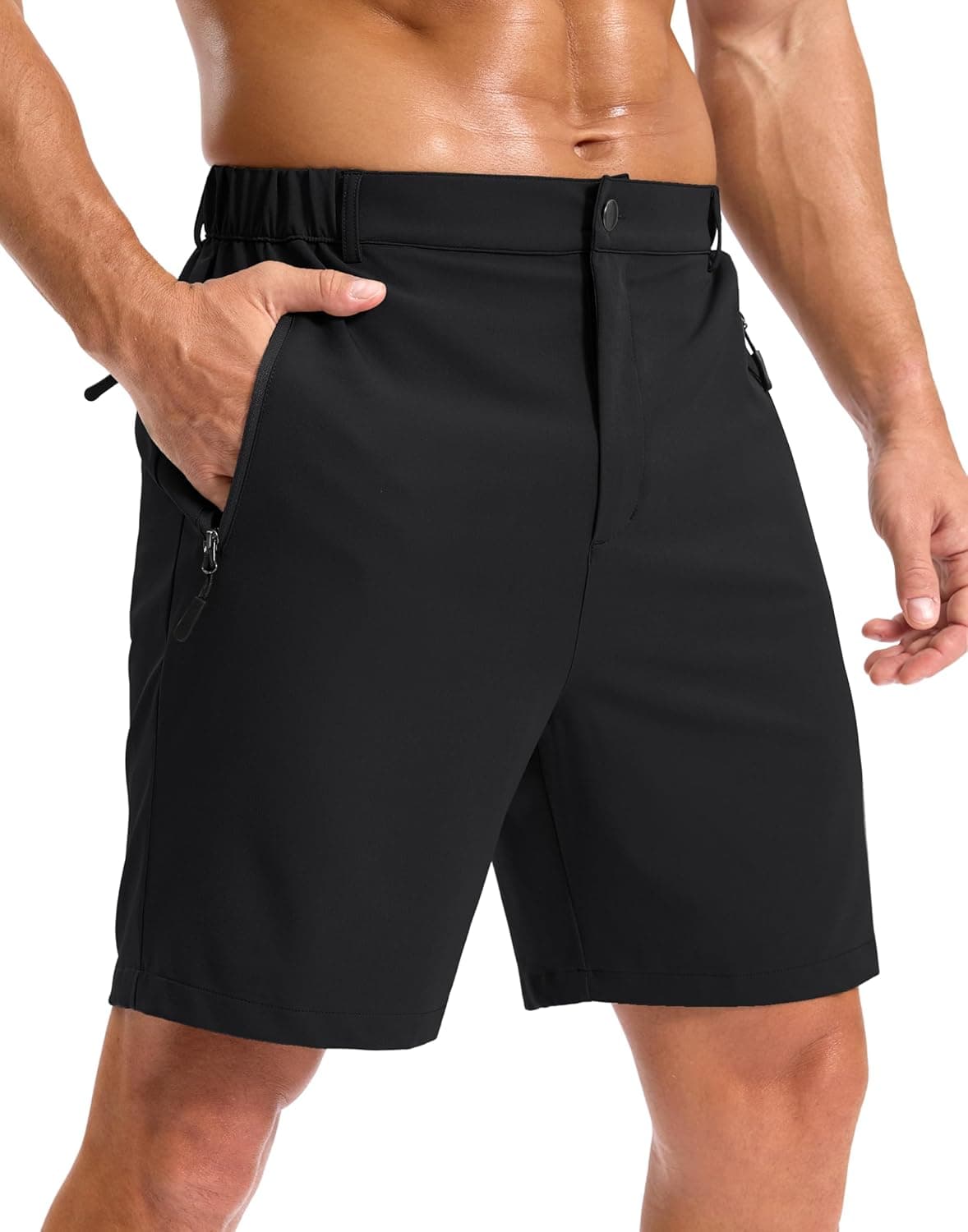 Pudolla Men's Hiking Shorts - Quick Dry with 3 Zipper Pockets — Spring Gift Ideas gift idea