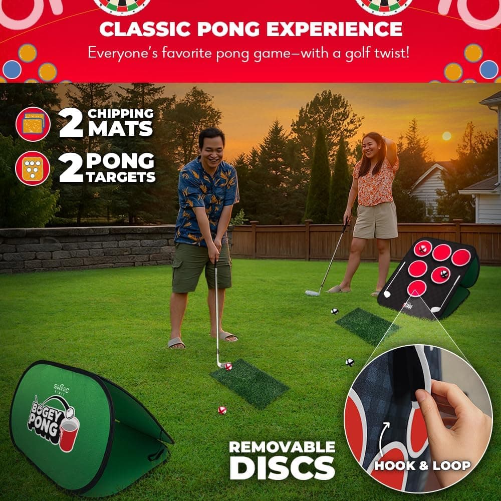 SWOOC Games Bogey Pong 3-in-1 Backyard Golf Game Set thumbnail 3