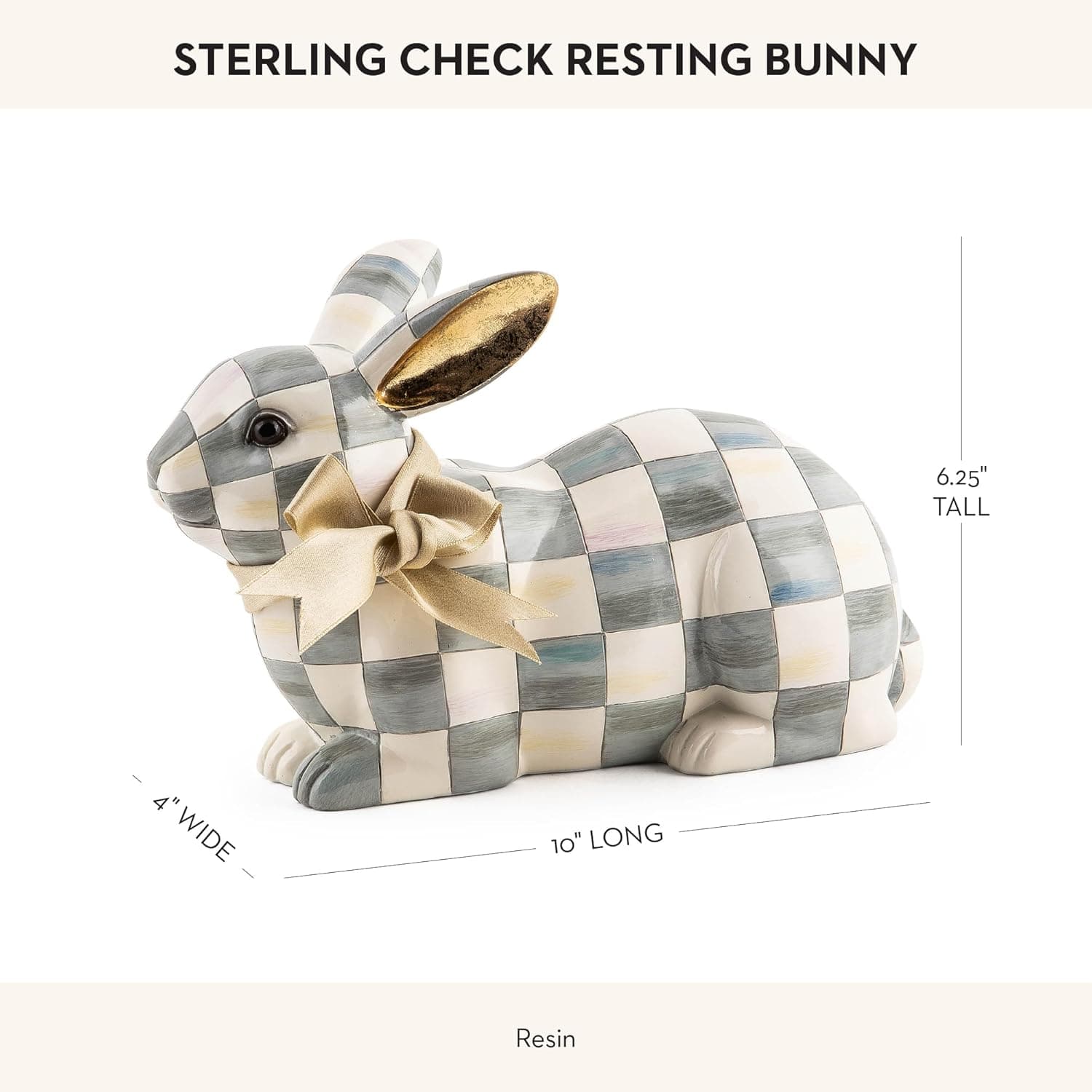 MACKENZIE-CHILDS Bunny Figurine - Sterling Check thumbnail 4