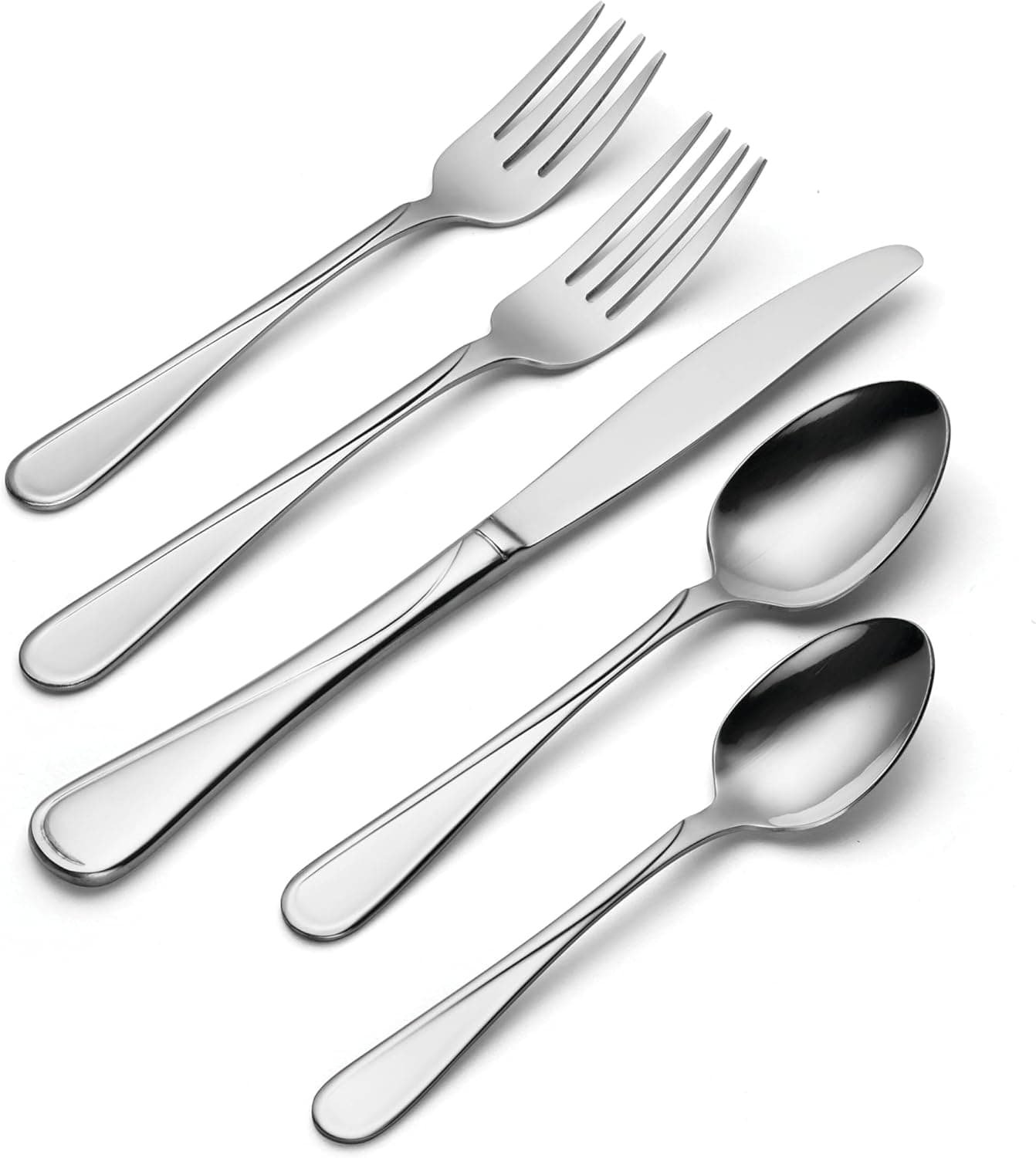Oneida Flight 45-Piece Silverware Set for 8 thumbnail 3